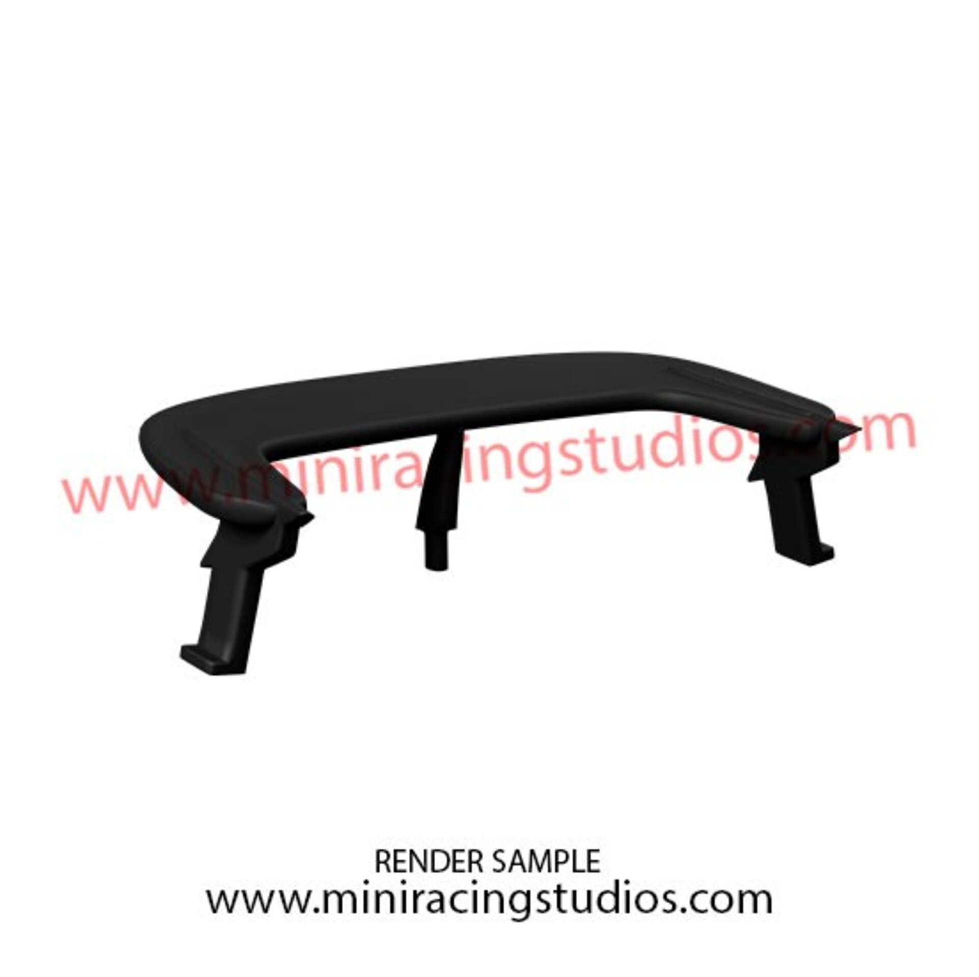 Alerón 3D para Ford Sierra Scalextric– Flexible o Plástico de MiniRacingStudios - 4