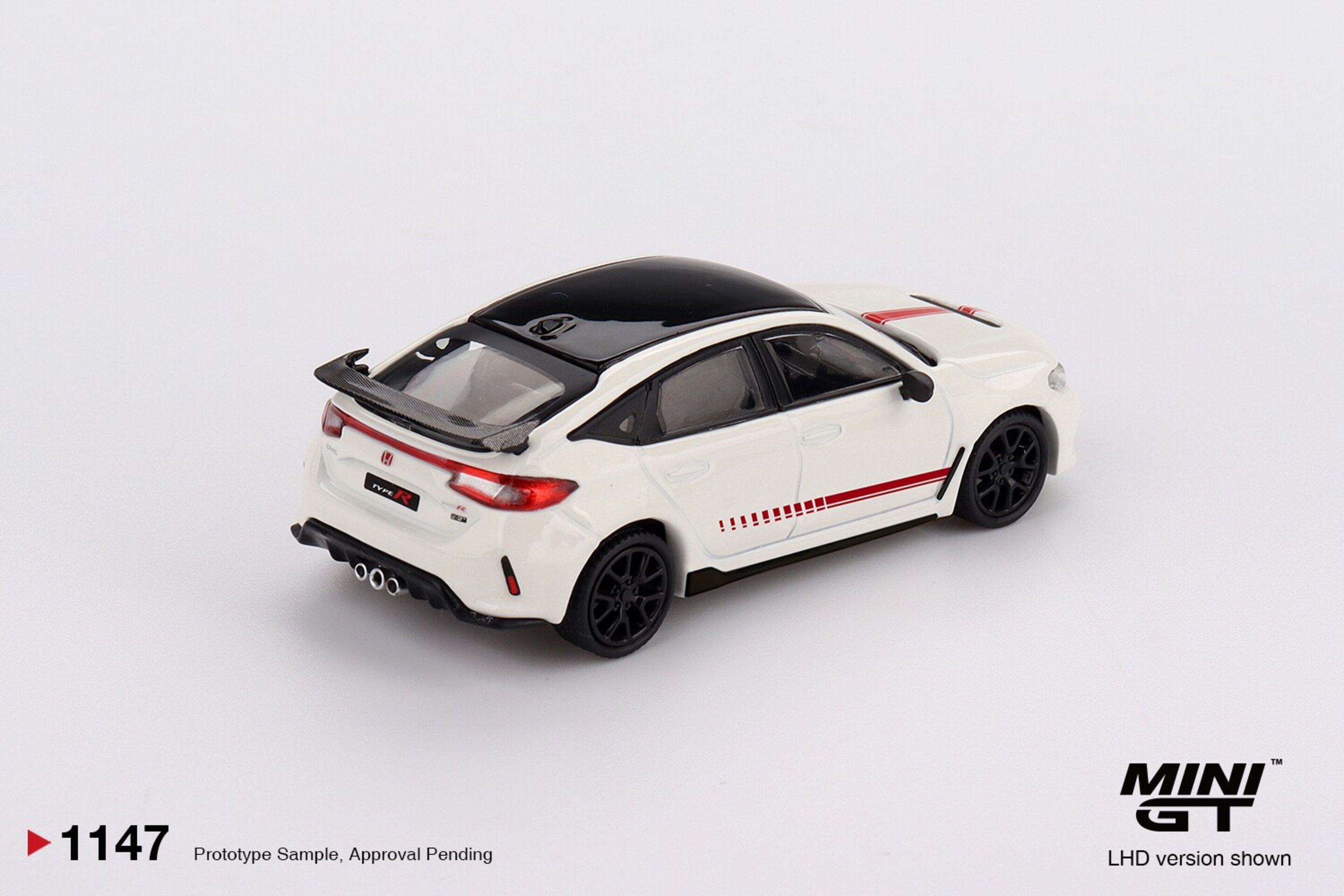 (PRE VENTA) 1:64 HONDA CIVIC (FL-5) TYPE R  ULTIMATE EDITION CHAMPIONSHIP WHITE - 3