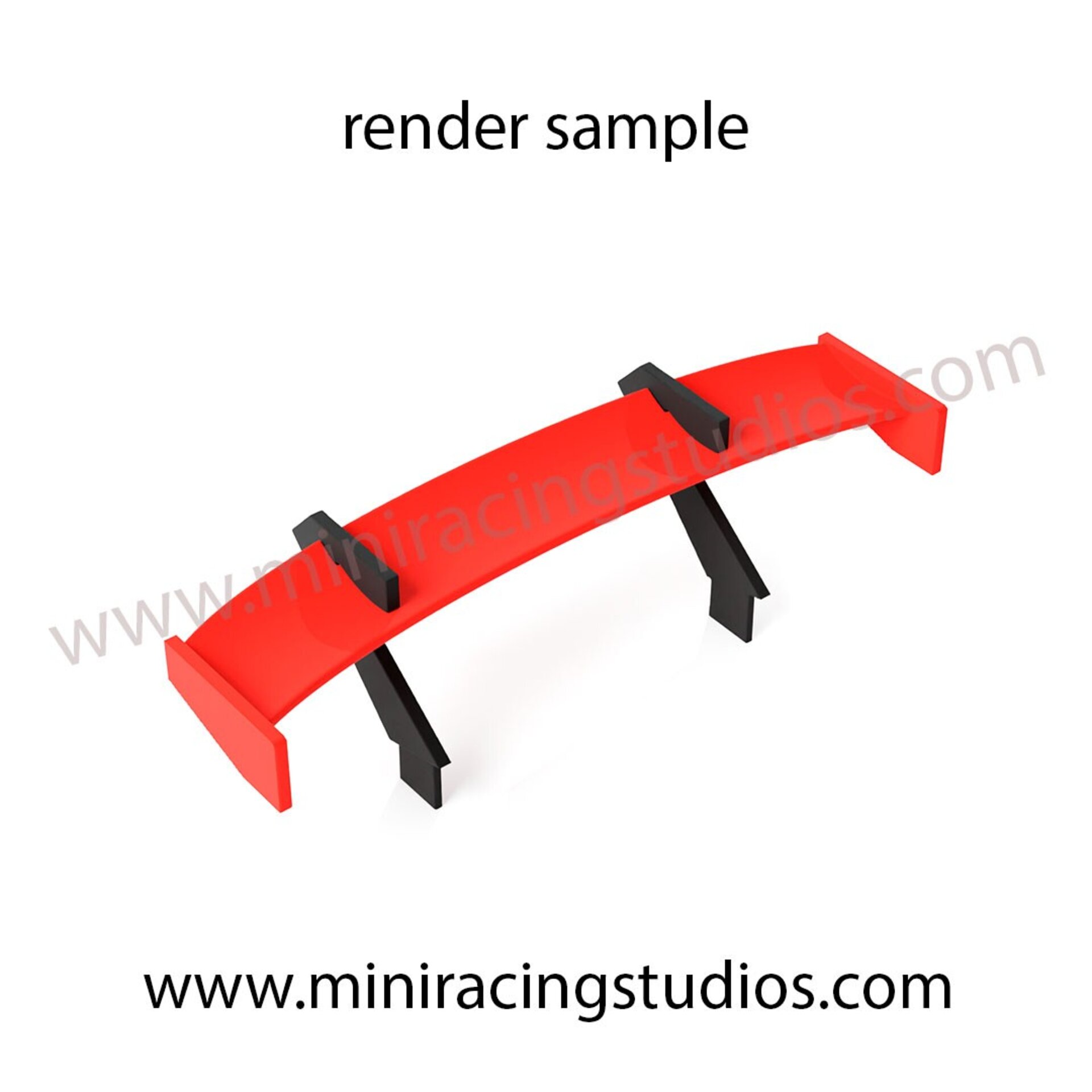 Alerón 3D para Audi R8 GT3 2016 Scaleauto – Flexible, Plástico o Bicomponente - 4