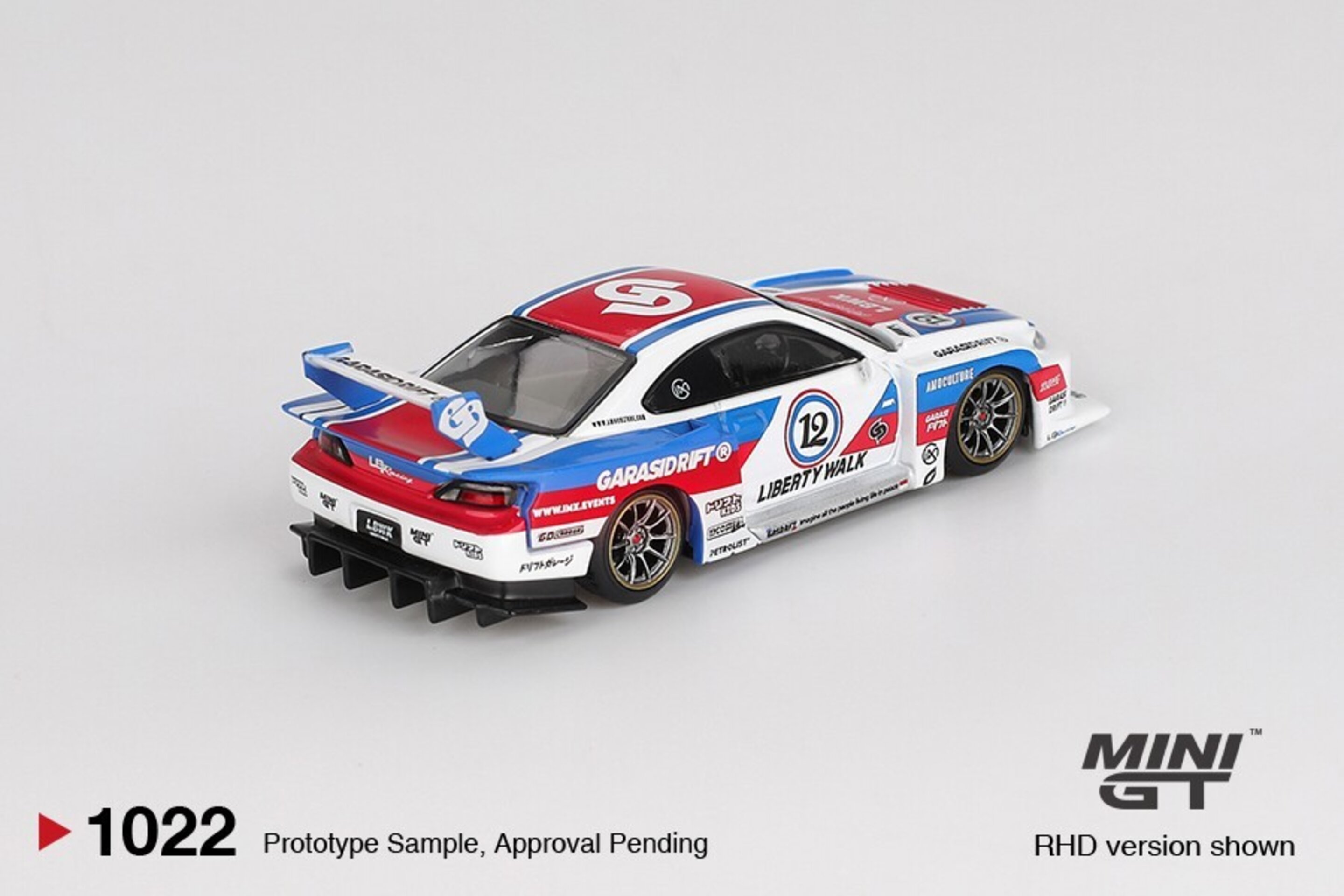 (PRE VENTA) Mini GT 1:64 Nissan Silvia S15 LB-Super Silhouette GarasiDrift x LBW - 3