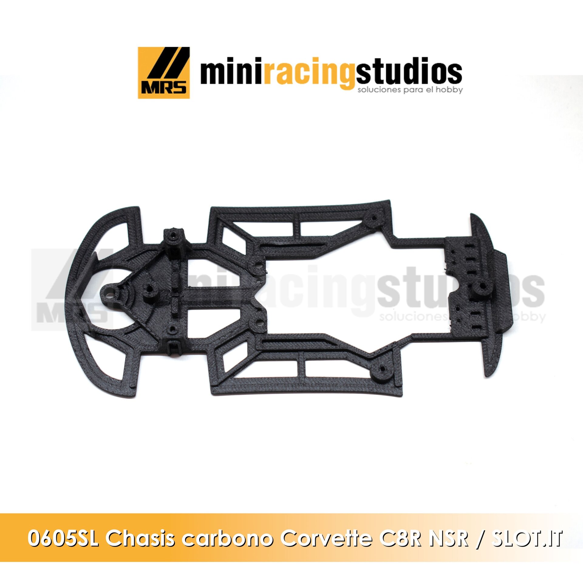 Chasis 3D para el Chevrolet Corvette C8R de NSR para soporte Slot.it - 3
