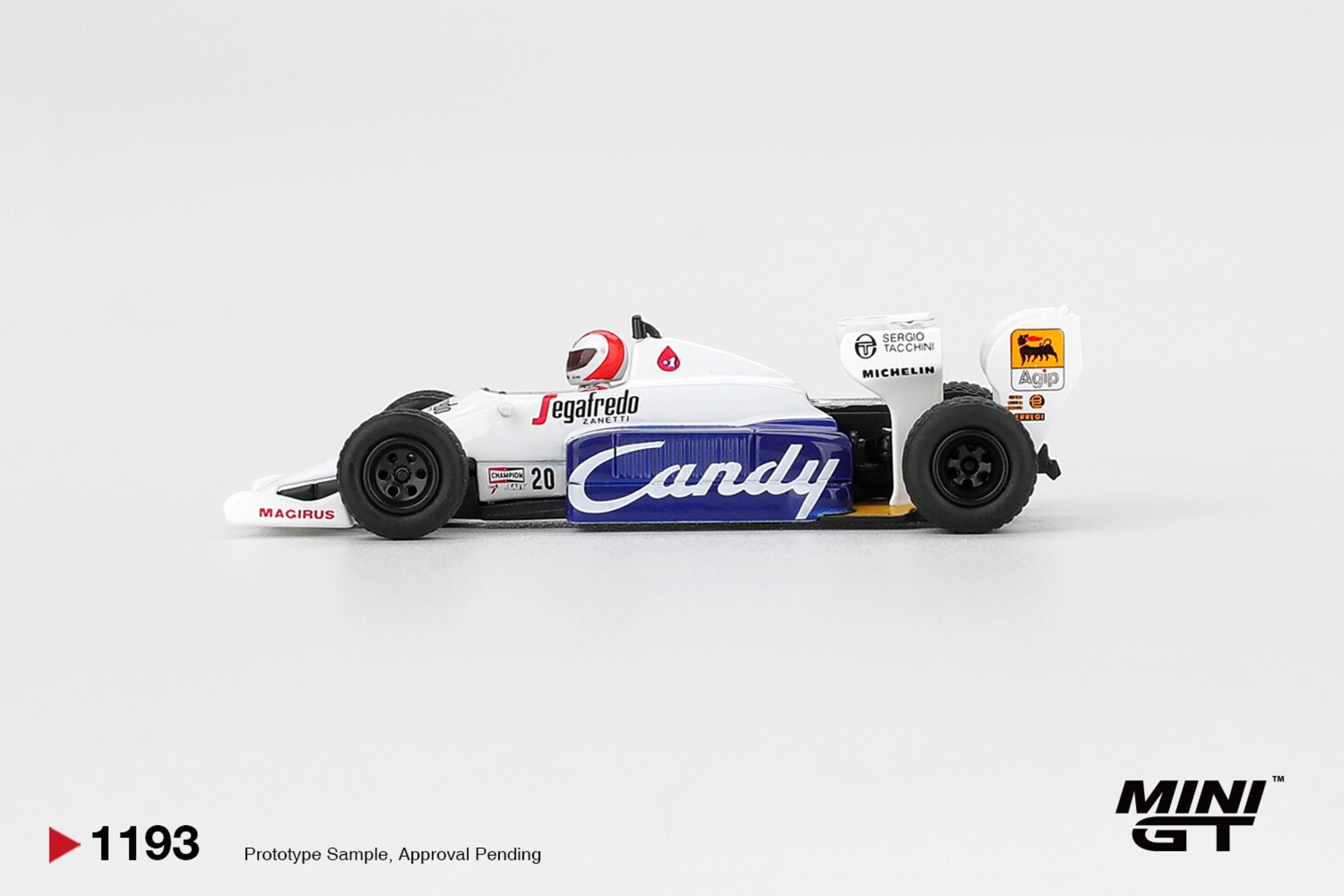 (PRE VENTA) 1:64 TOLEMAN TG184 #20 JOHNNY CECOTTO MONACO GRAND PRIX 1984 Mini GT - 3