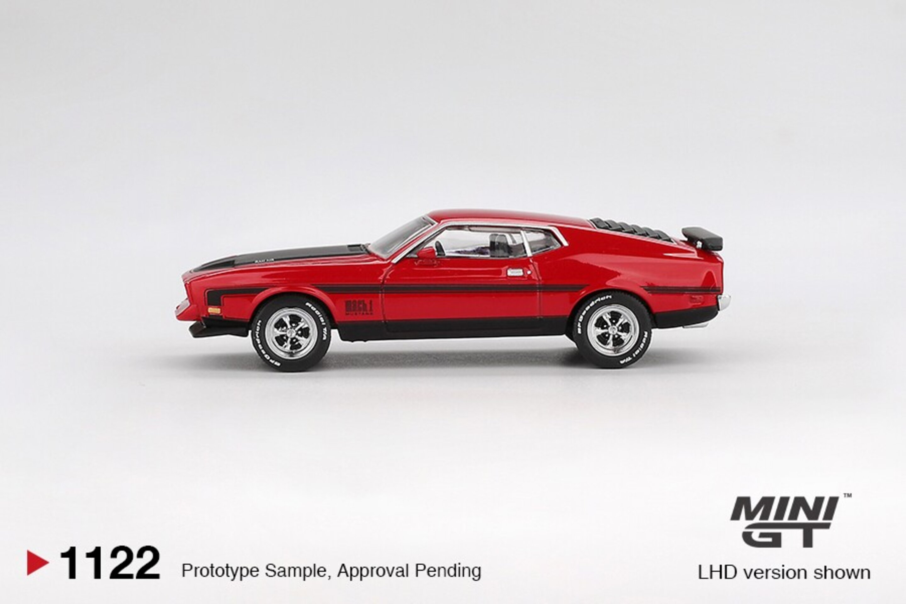 (PRE VENTA) Mini GT 1:64 Ford Mustang Mach 1 Race Red 1971 - 3
