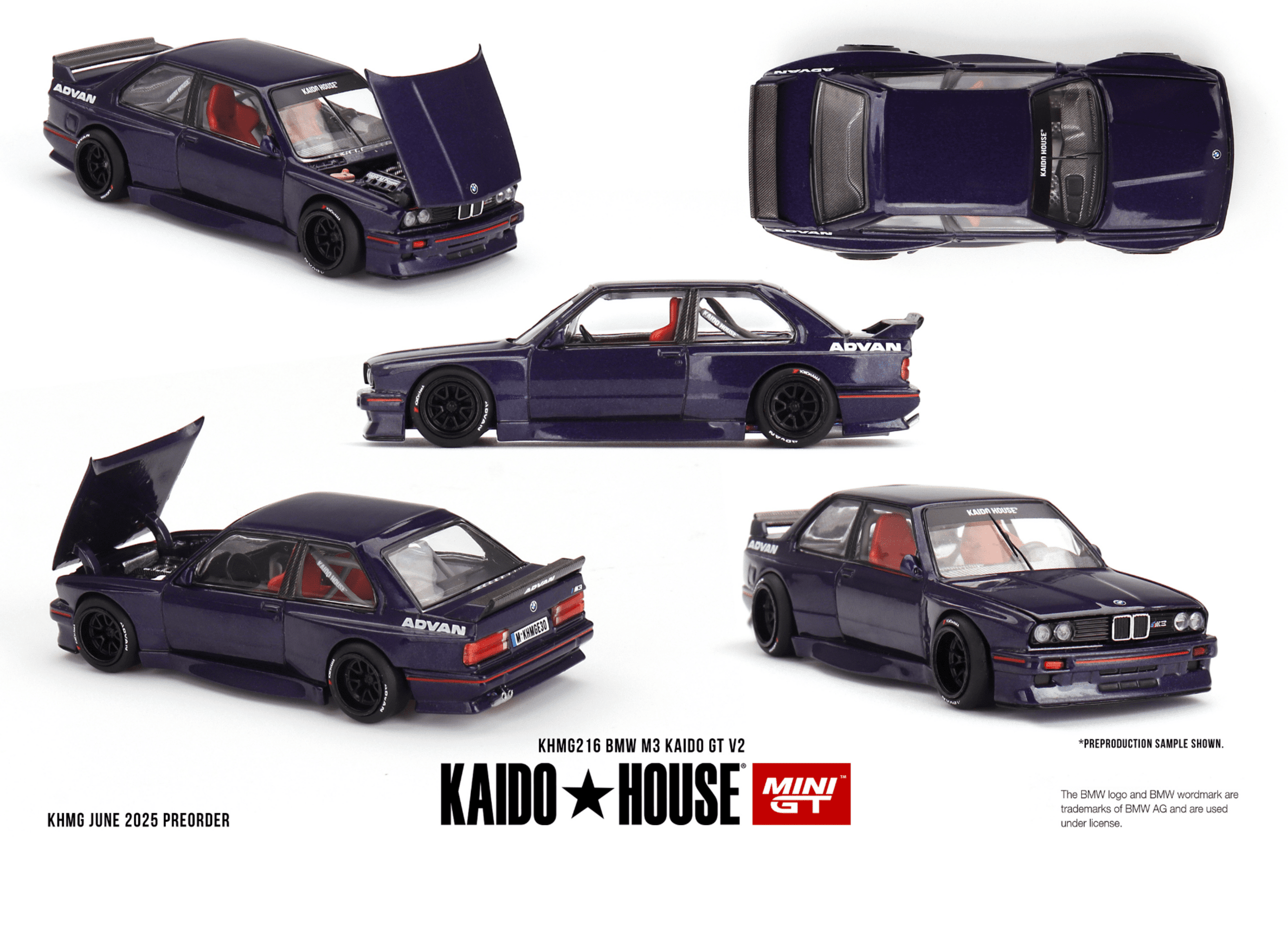 Mini GT 1:64 BMW M3 (E30) Kaido GT V2 1989 KAIDO HOUSE  ( PRE VENTA ) - 2