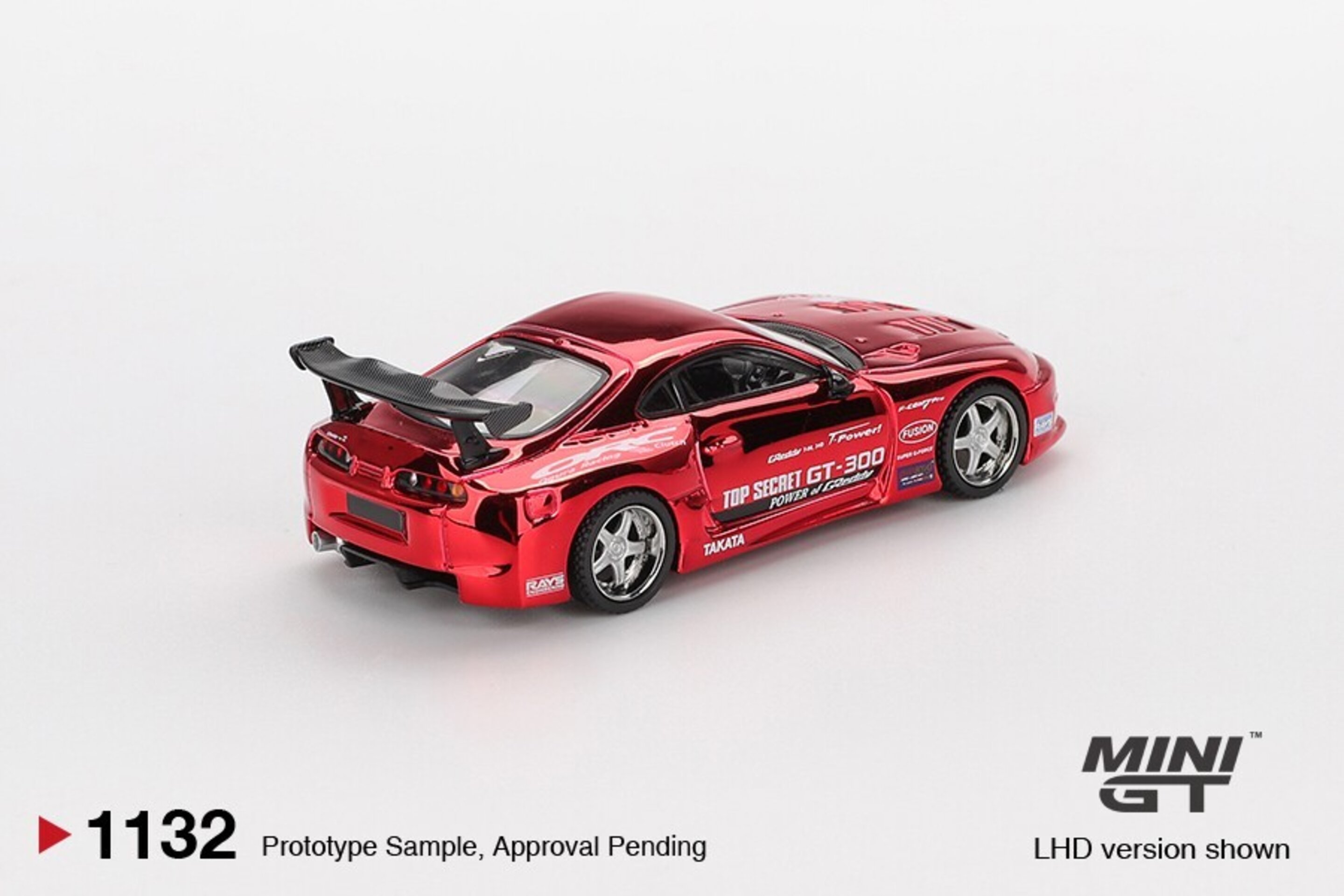 (PRE VENTA) Mini GT 1:64 TOYOTA SUPRA (A80) TOPSECRET GT-300 RED CHROME 2014 - 2
