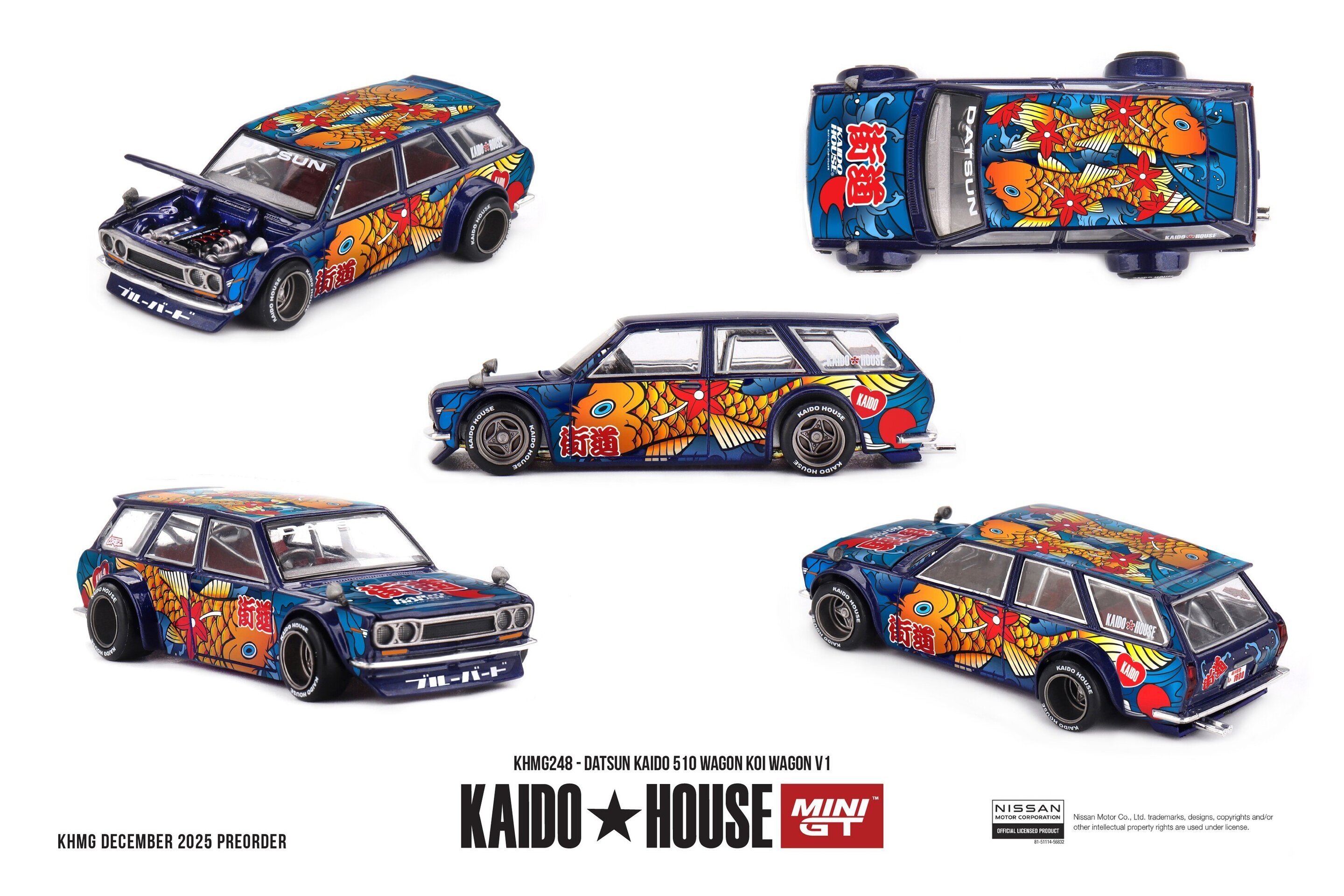 (PRE VENTA) 1:64 DATSUN 510 WAGON KOI V1 1969 – Kaido House - 2