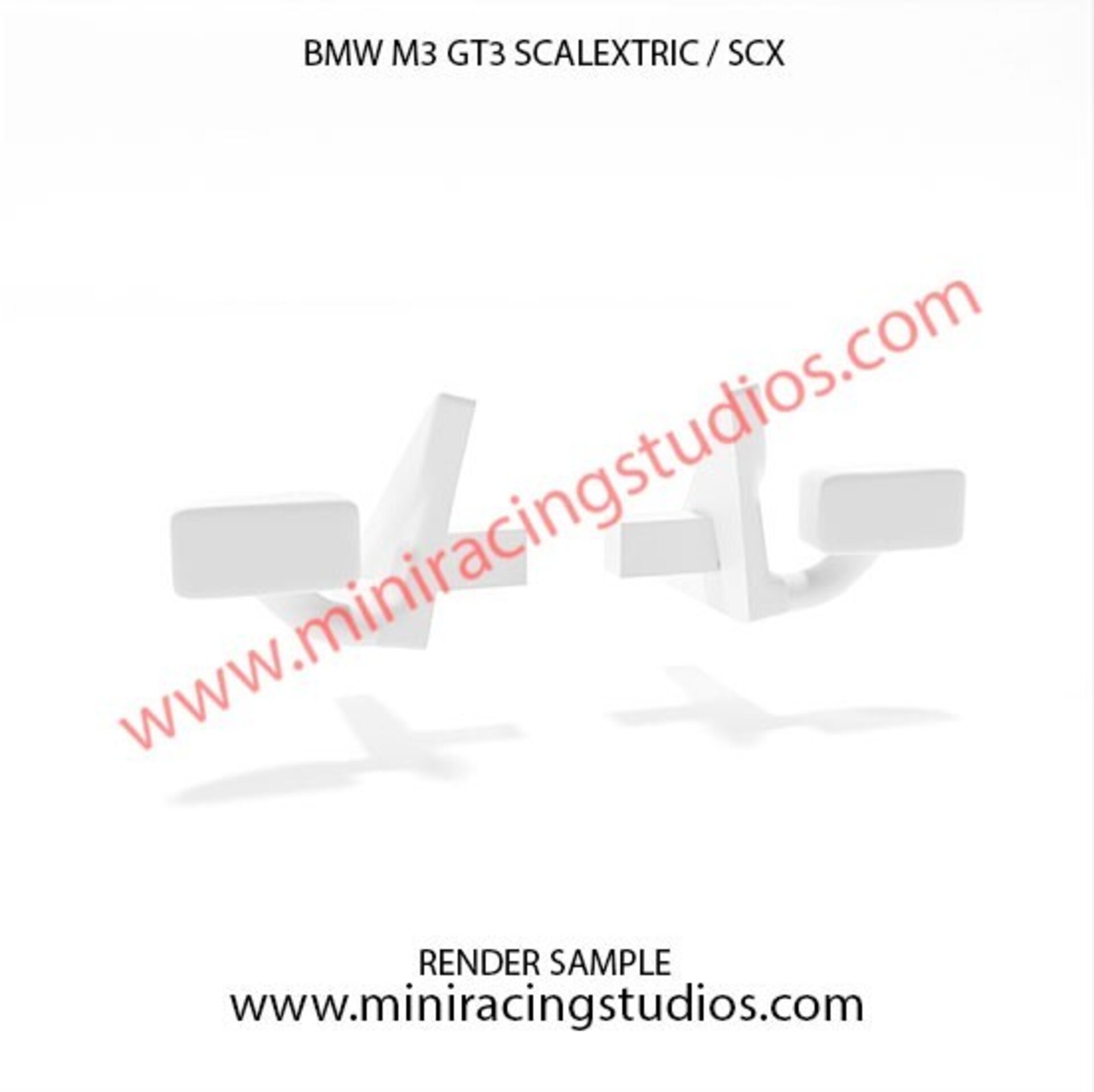 Retrovisores 3D para BMW M3 GTR  de SCX/SCALEXTRIC – MiniRacingStudios - 5