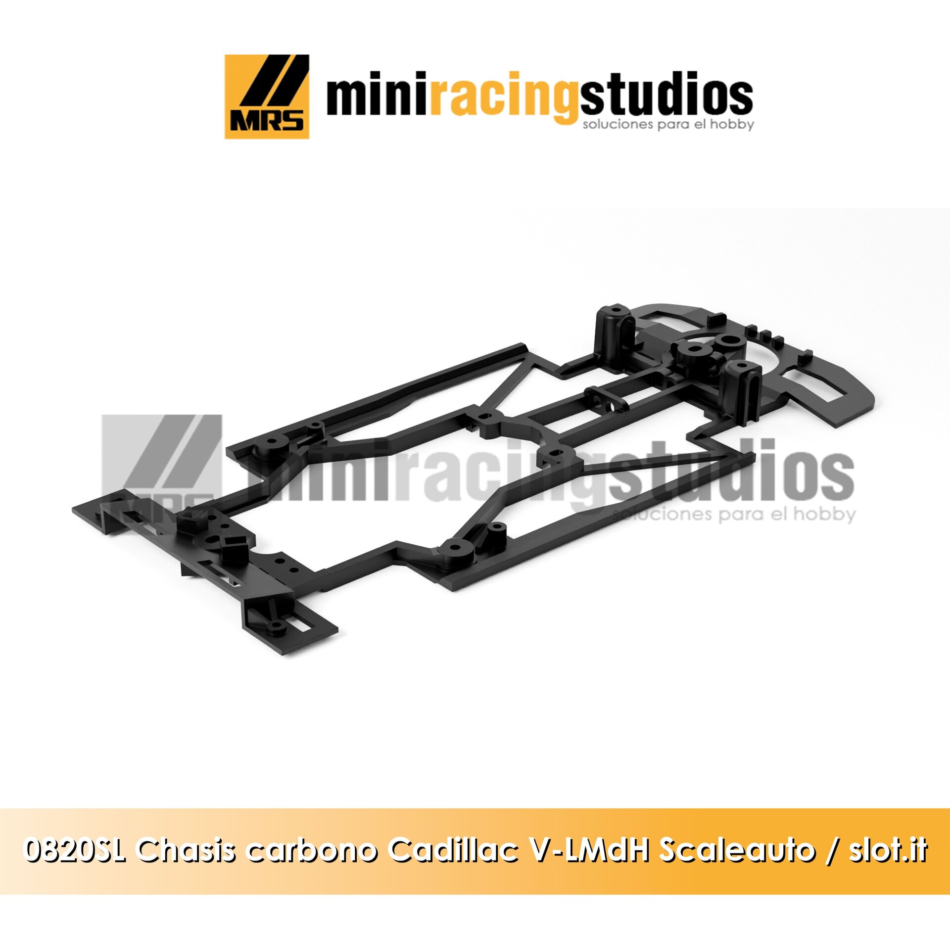Chasis 3D  EVO2 Cadillac V - LMdH SCALEAUTO  Carbono compatible con Slot.it - 4