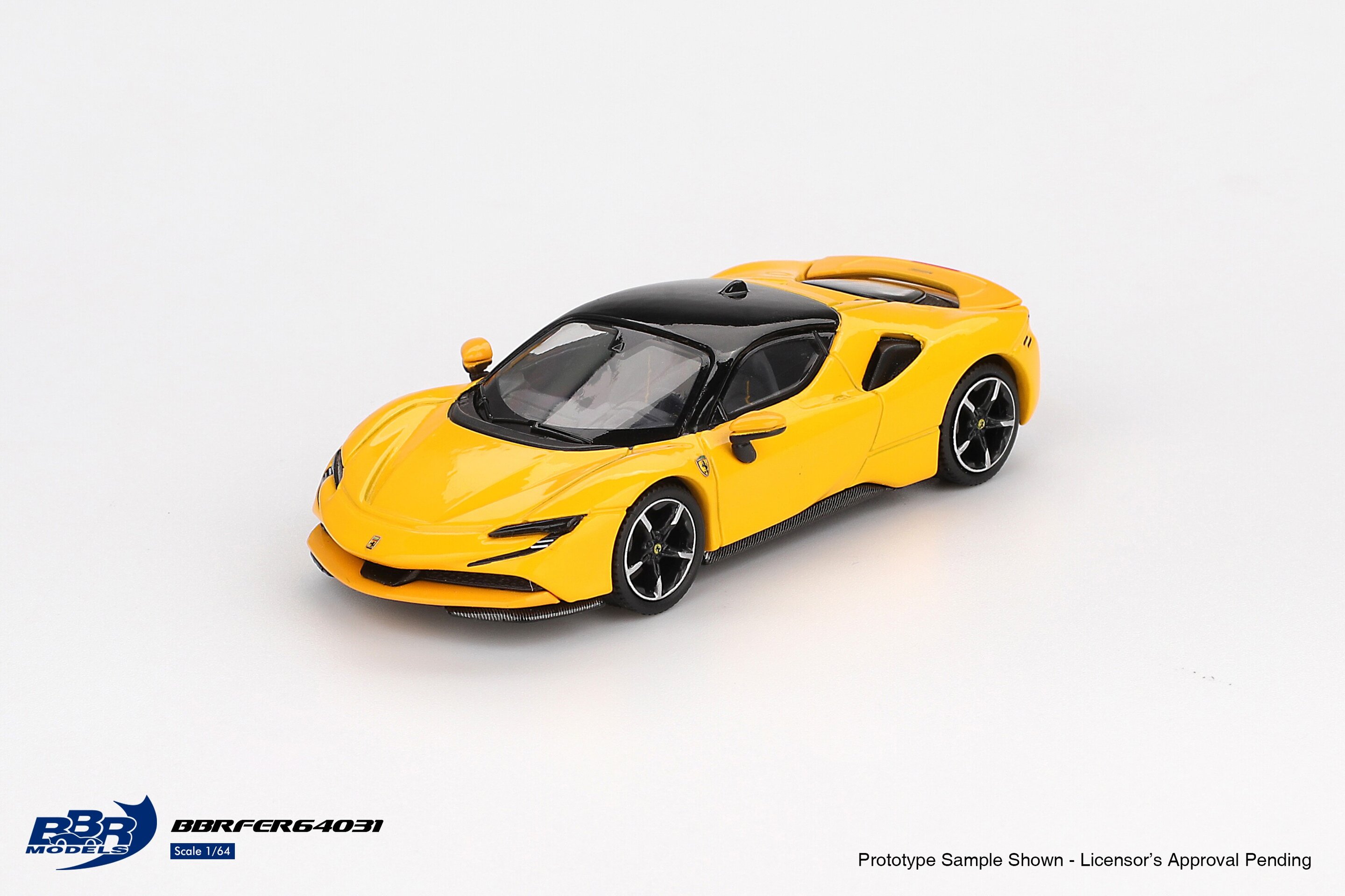 (PRE VENTA) 1:64 FERRARI SF90 GIALLO MODENA 2024 BBR MODELS - 3