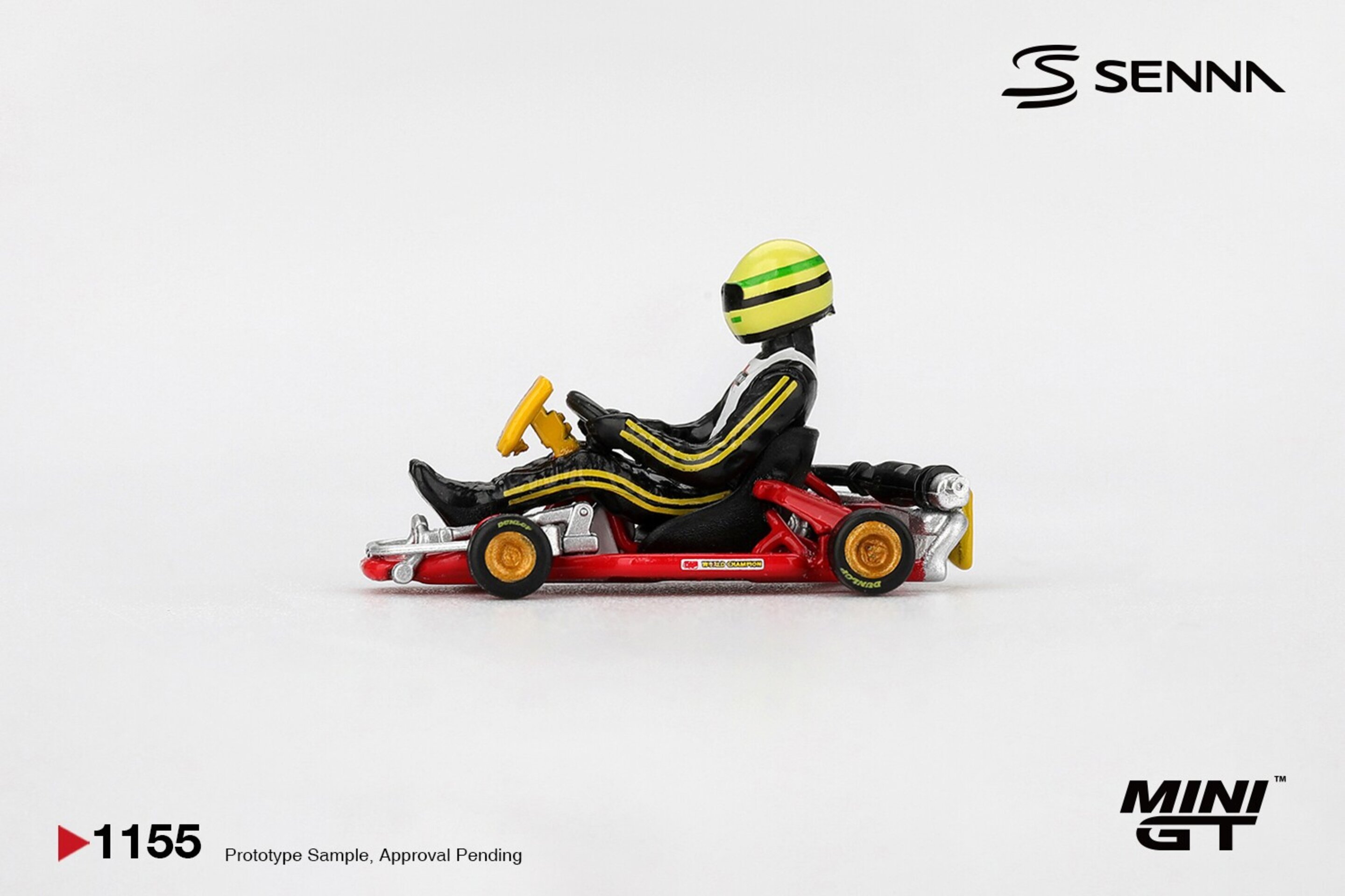 (PRE VENTA) MINI GT 1:64 KART FORMULA K #9 AYRTON SENNA KARTING WORLD CHAMPION - 4