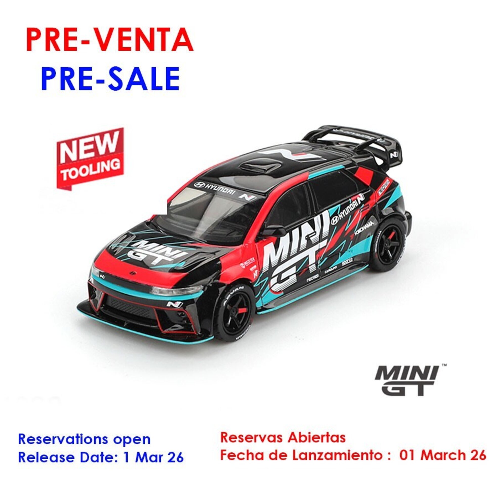 (PRE VENTA) 1:64 HYUNDAI IONIQ 5N MINI GT RS01T TOKYO AUTO SALON 2025 - 1