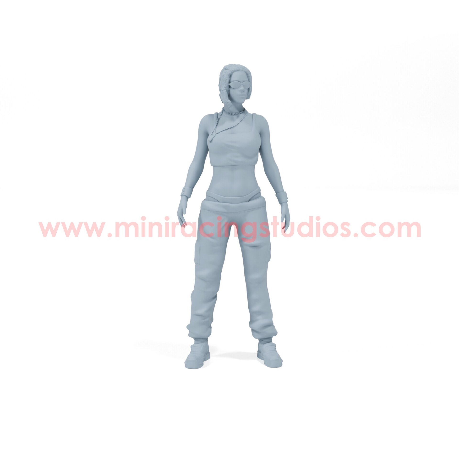 Figura Letty Ortiz Fast and Furious 1:64 sin pintar en Resina – MiniRacing64 - 2