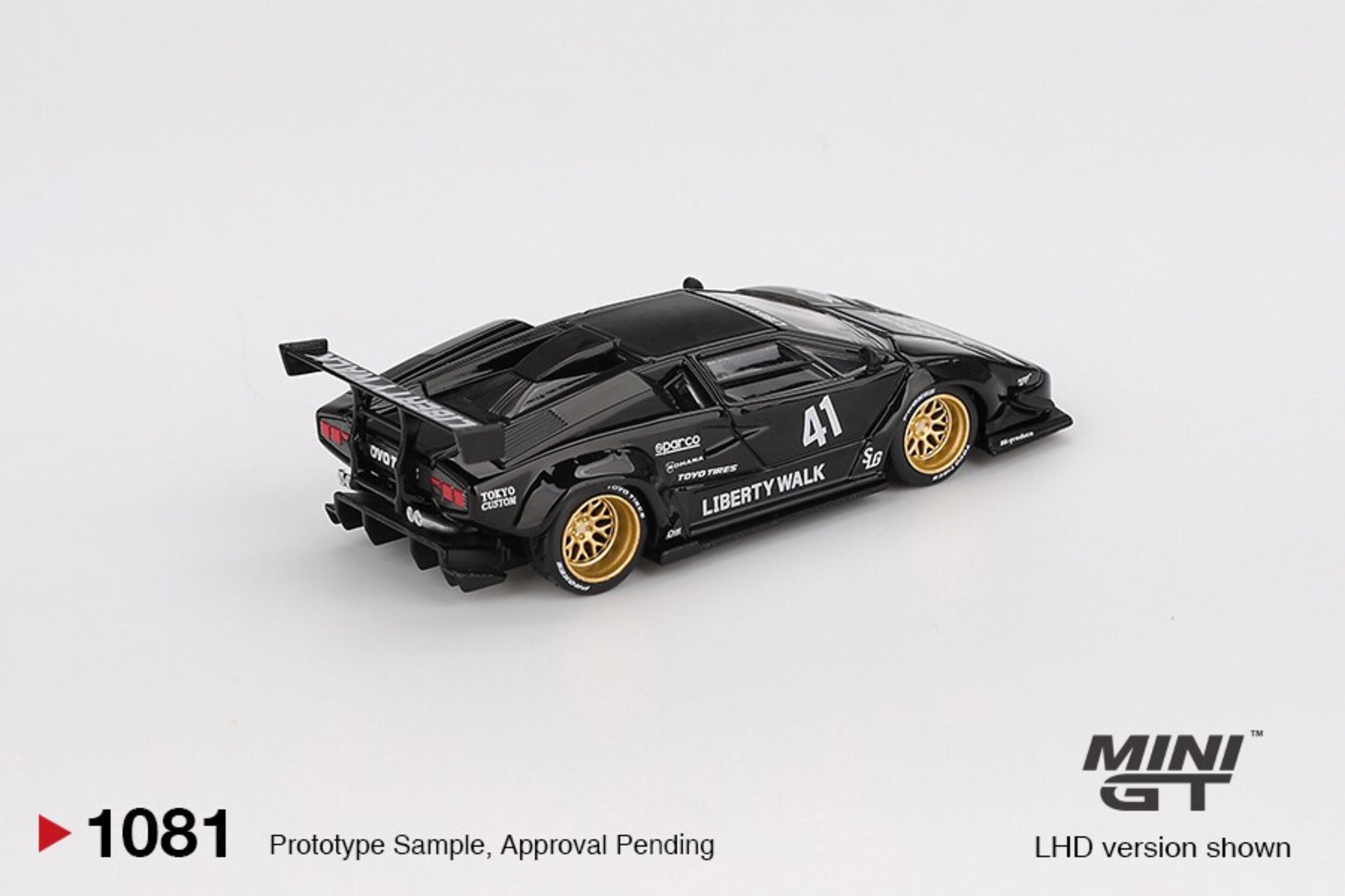 (PRE VENTA) LAMBORGHINI COUNTACH LBWORKS BLACK 2024 – Mini GT 1:64 - 2