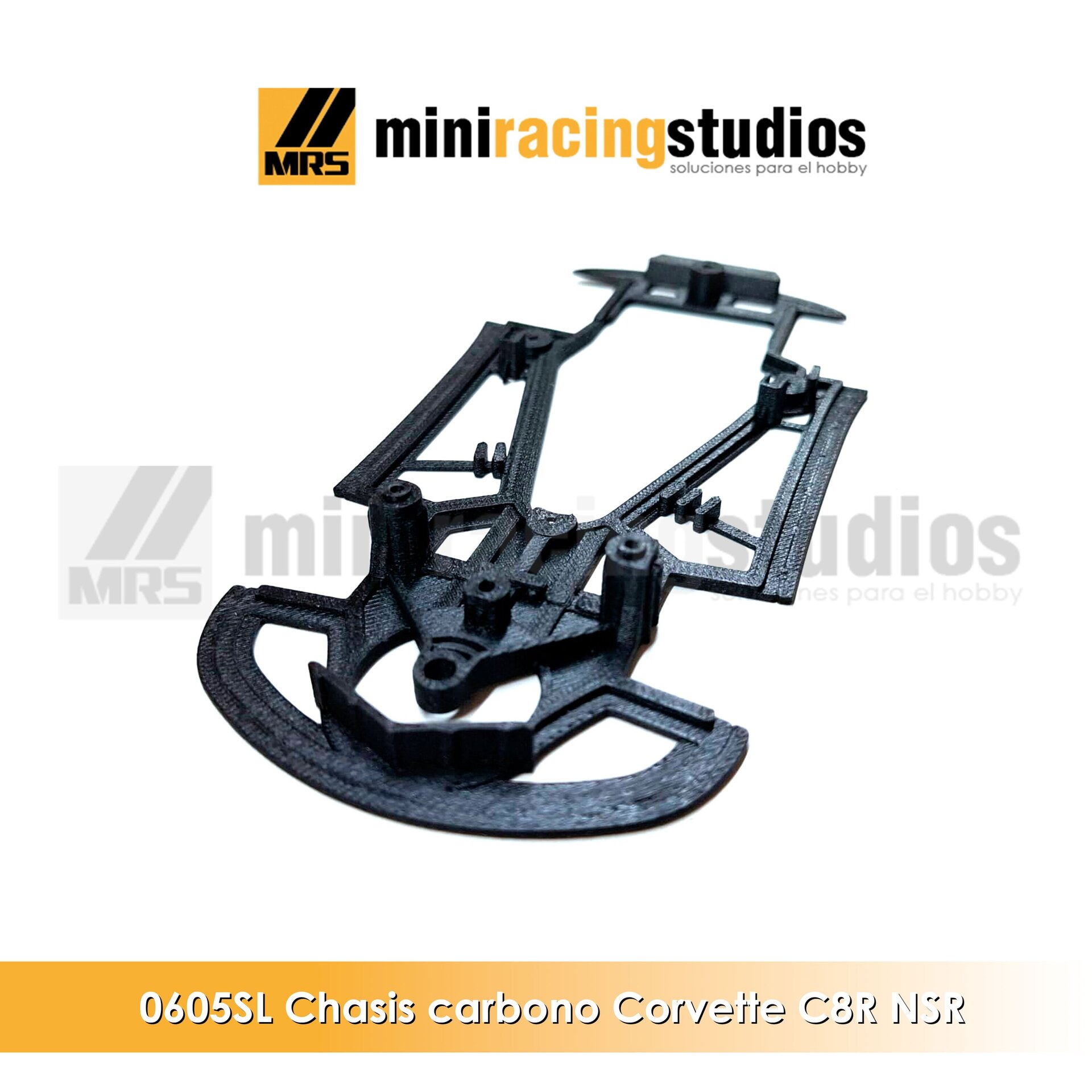Chasis 3D Chevrolet Corvette C8R NSR – Carbono, Compatible con Soporte NSR - 4