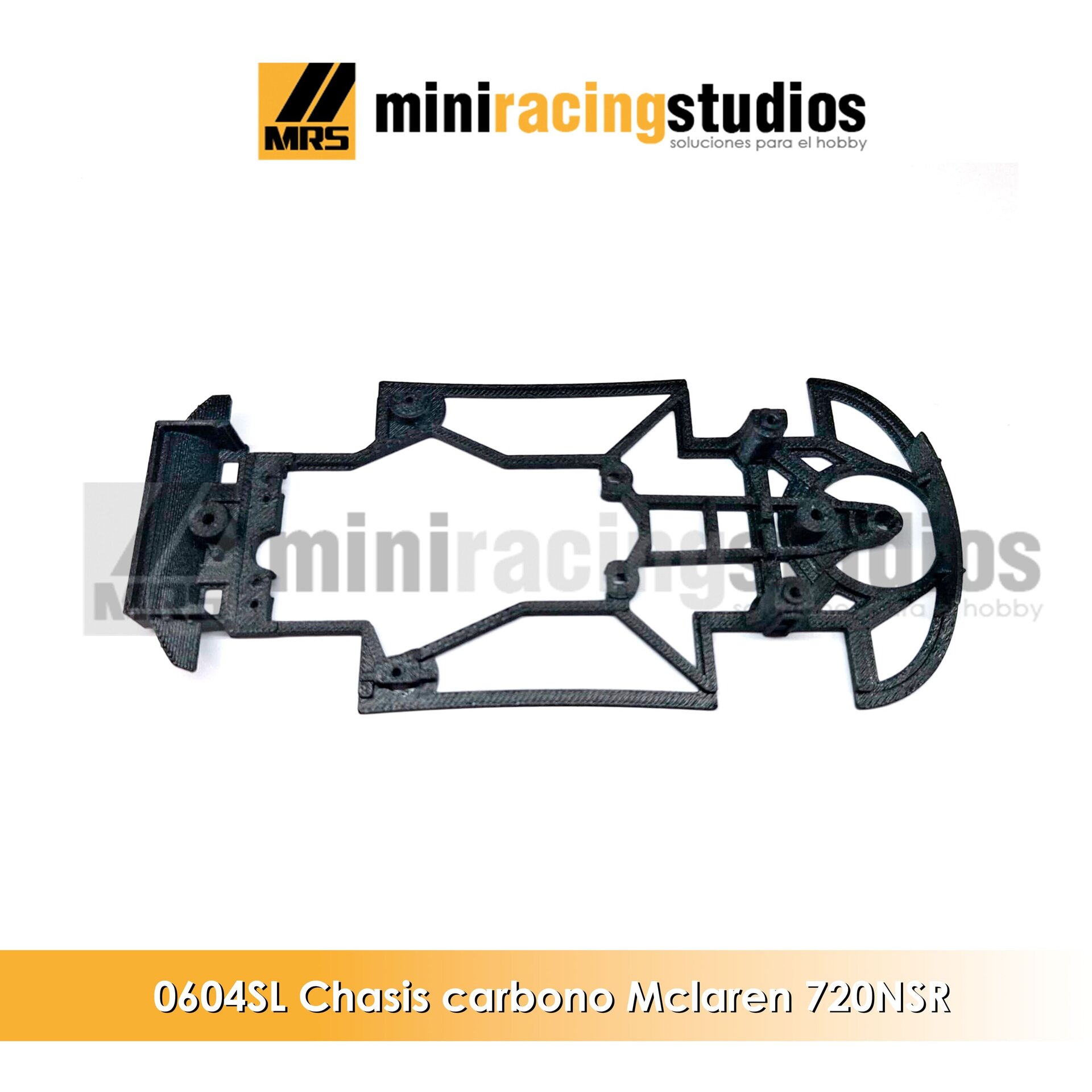 Chasis 3D para el Mclaren 720s de NSR para soporte Slot.it - 3