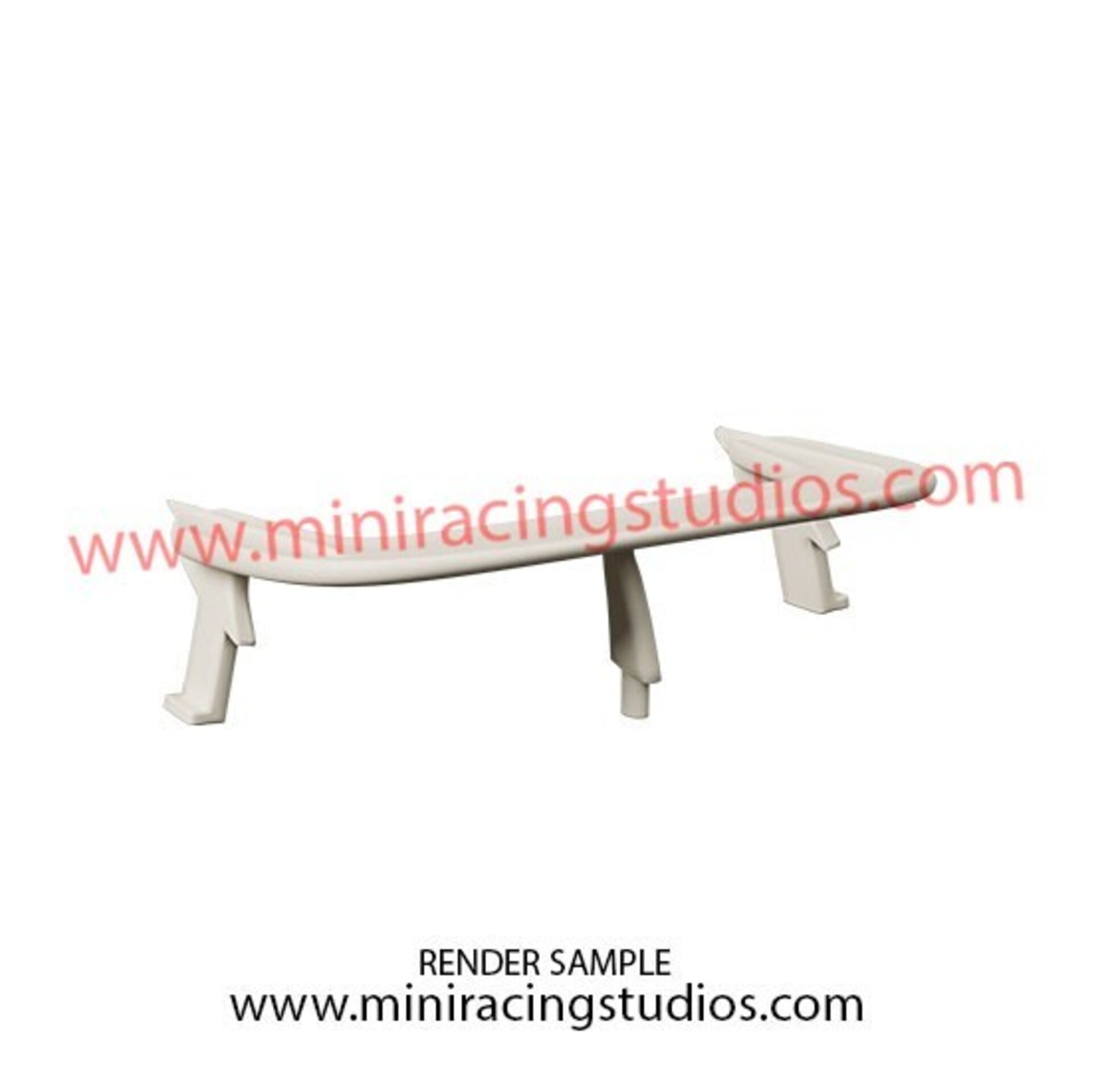 Alerón 3D para Ford Sierra Scalextric– Flexible o Plástico de MiniRacingStudios - 7