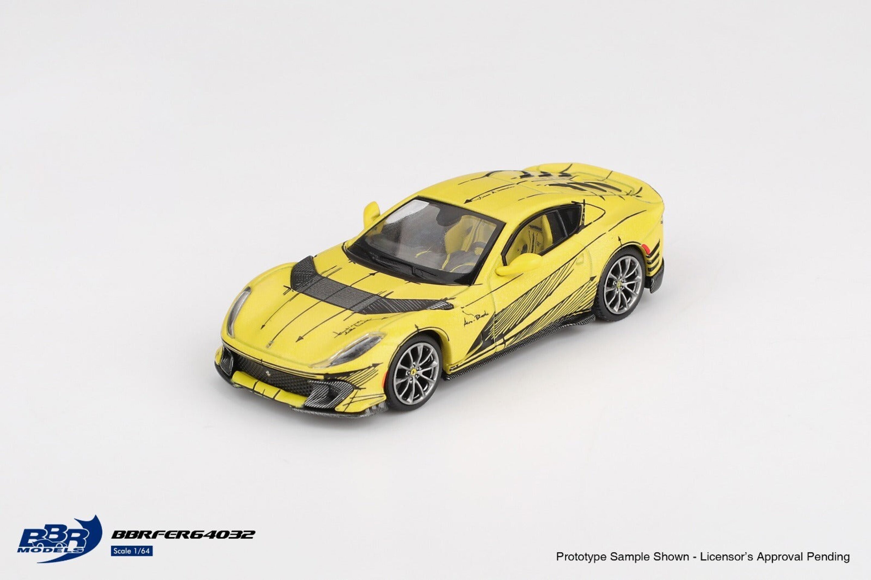 BBRFER64032 1:64 FERRARI 812 COMPETIZIONE TAILOR MADE 2021 – BBR Models - 1