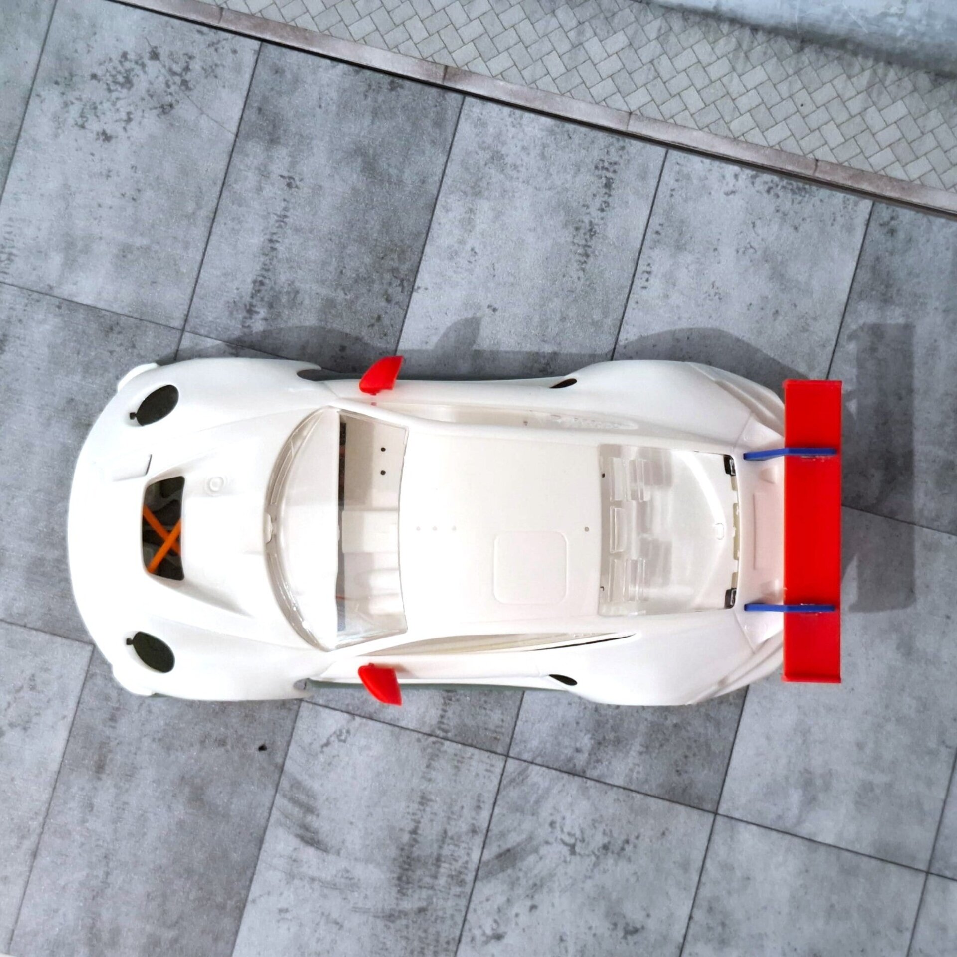Alerón 3D para el Porsche 992 de Scaleauto – MiniRacingStudios Flex/Rígido/Bicom - 3