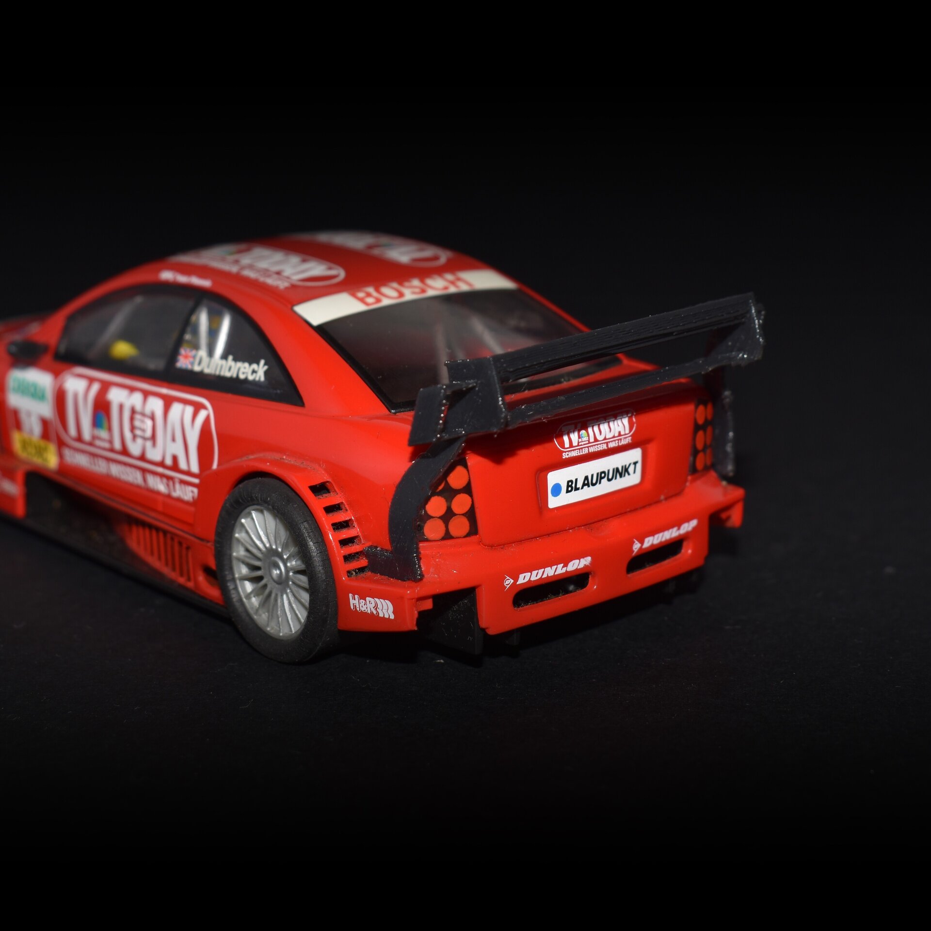 Alerón 3D OPEL ASTRA DTM SCX / SCALEXTRIC - Flexible o Plástico - 3