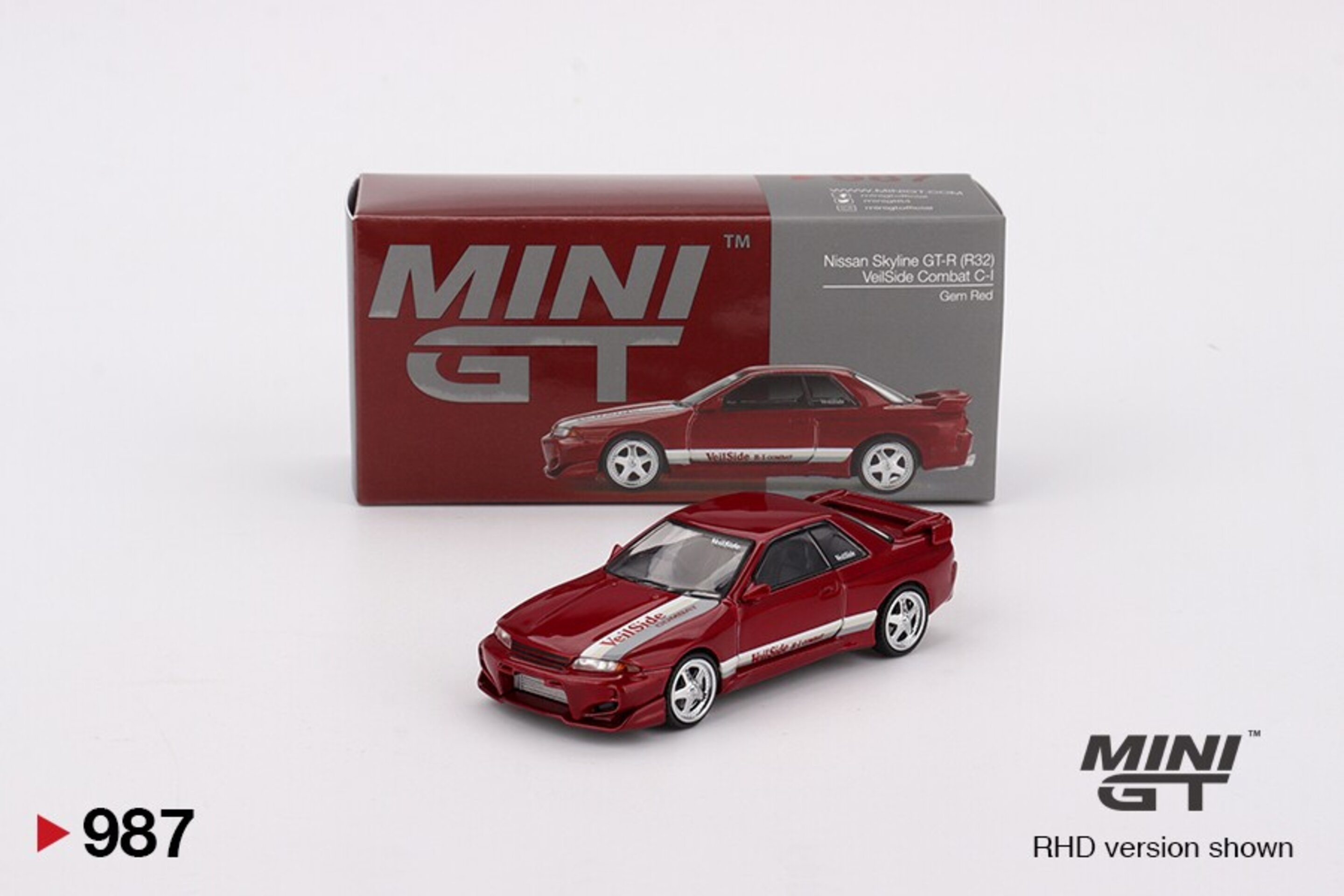 Nissan Skyline GT-R (R32) VeilSide Combat C-I Gem RedMini GT 1/64( PRE VENTA ) - 2
