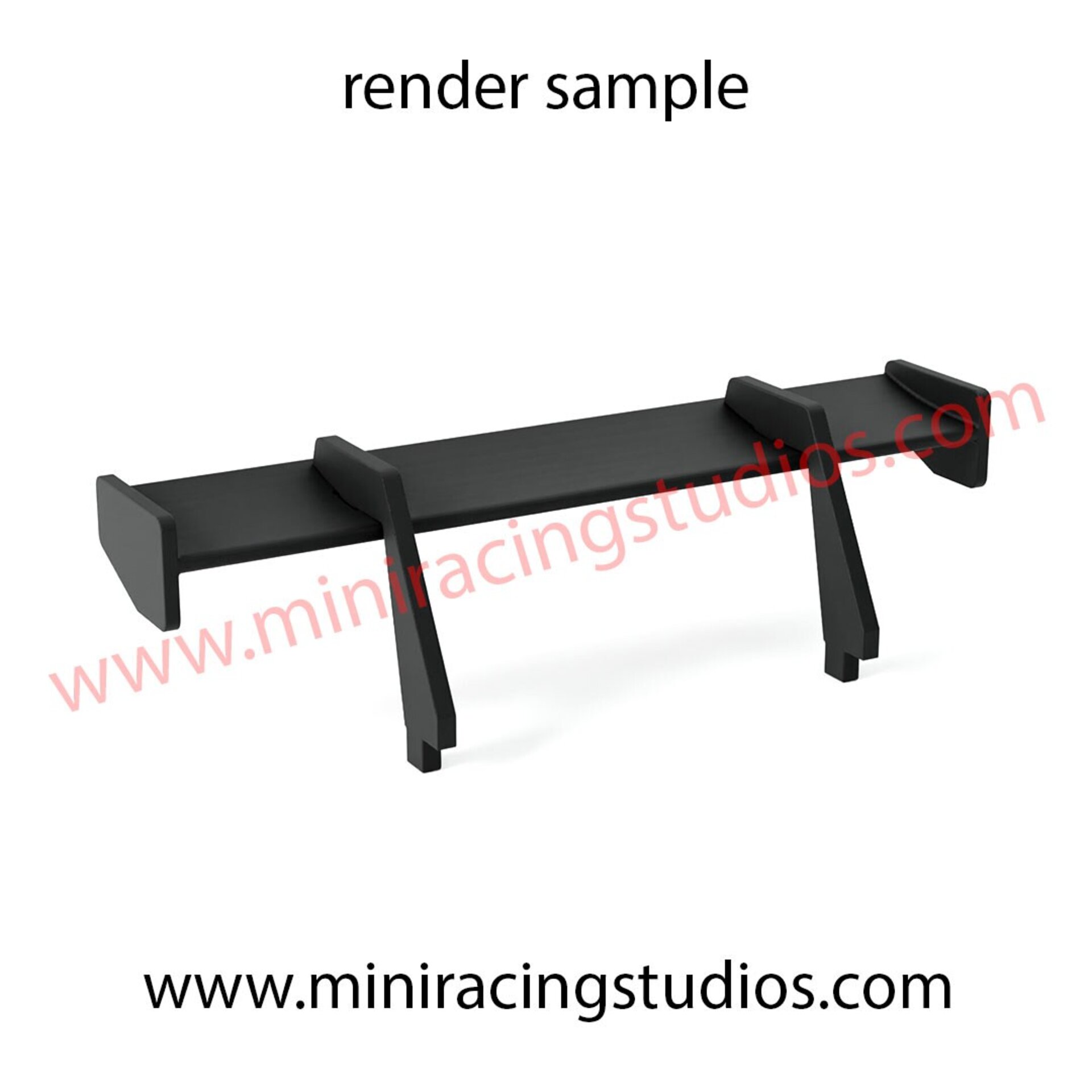 Alerón 3D para el Porsche 992 de Scaleauto – MiniRacingStudios Flex/Rígido/Bicom - 2