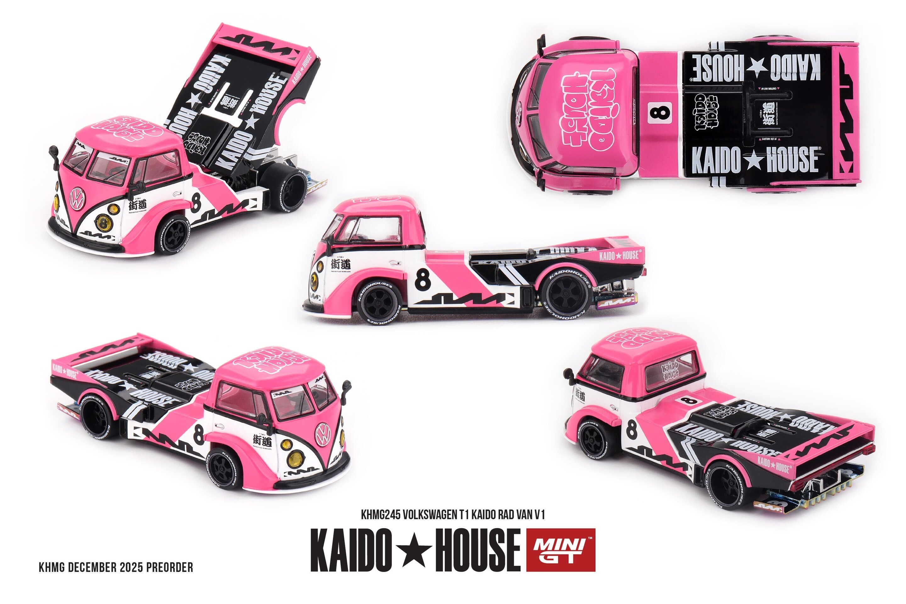 (PRE VENTA)1:64 VOLKSWAGEN T1 KAIDO RAD VAN V1 19729   – Kaido House × Mini GT - 2