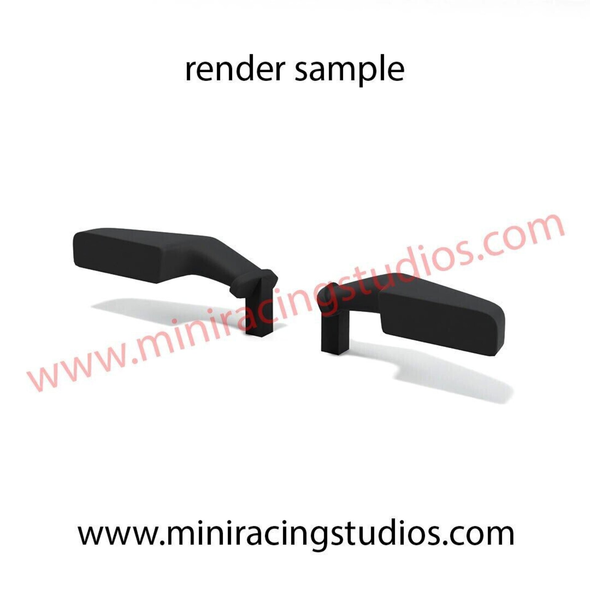 Set Alerón + Retrovisores Flexibles para el Corvette C8R ( Flex o Bicomponente ) - 3