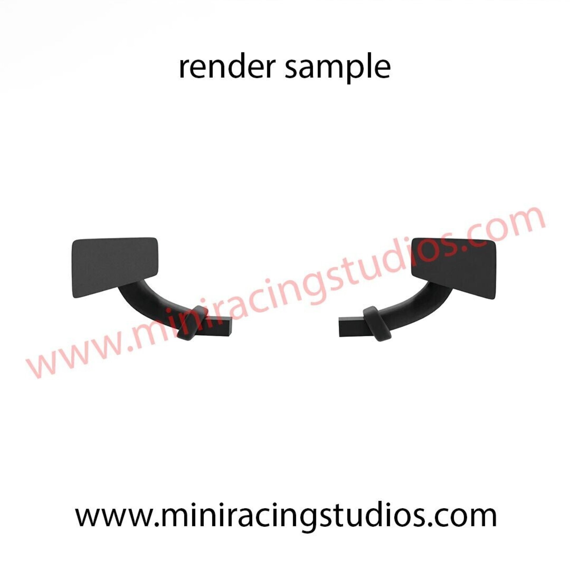 Set Alerón + Retros  para el HONDA NSX de Scaleauto (Flex o Bicomponente) - 3