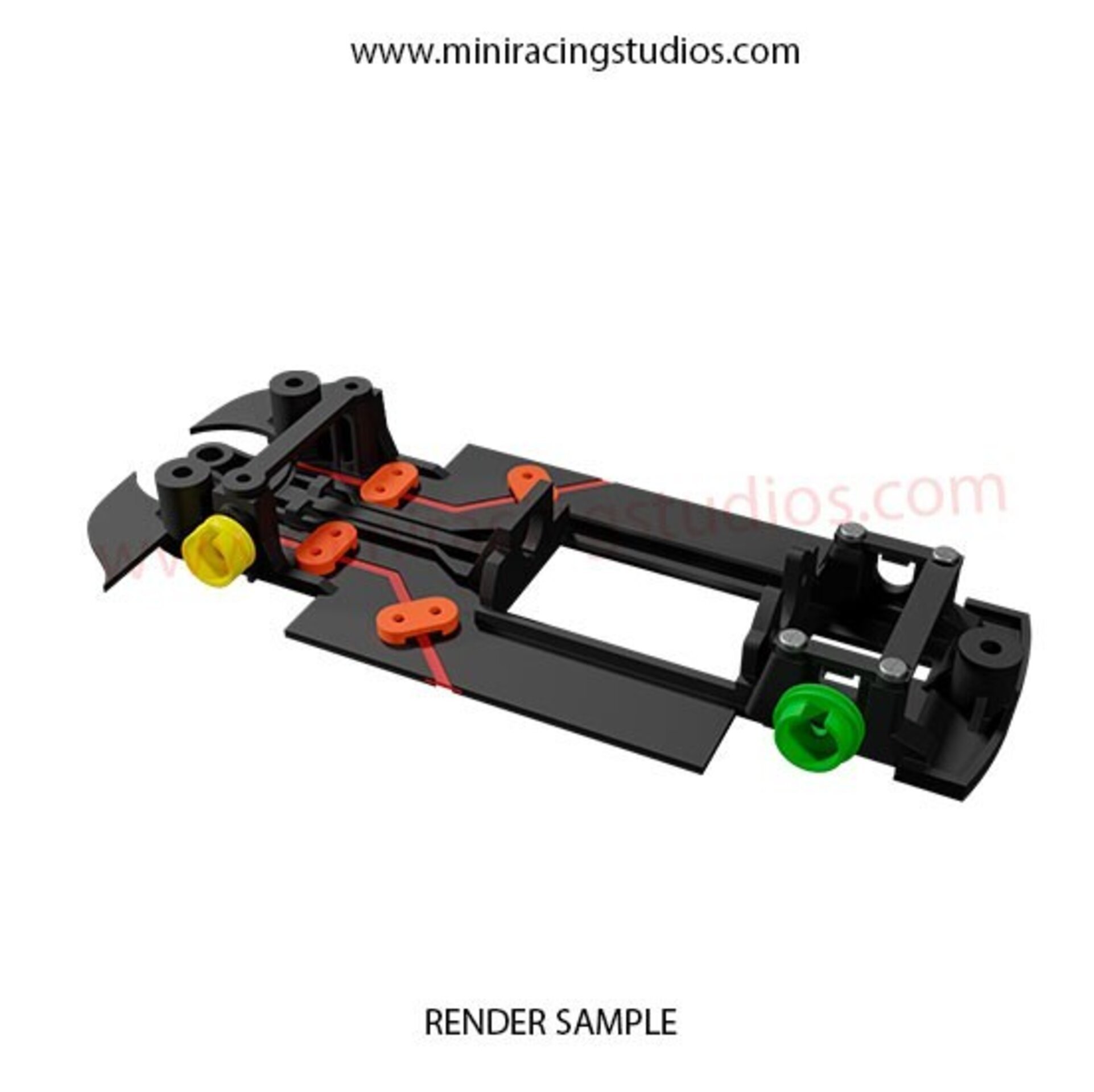 Chasis N3D Mitsubishi EVO X Avant Slot Rally MULTIFLEX - 2