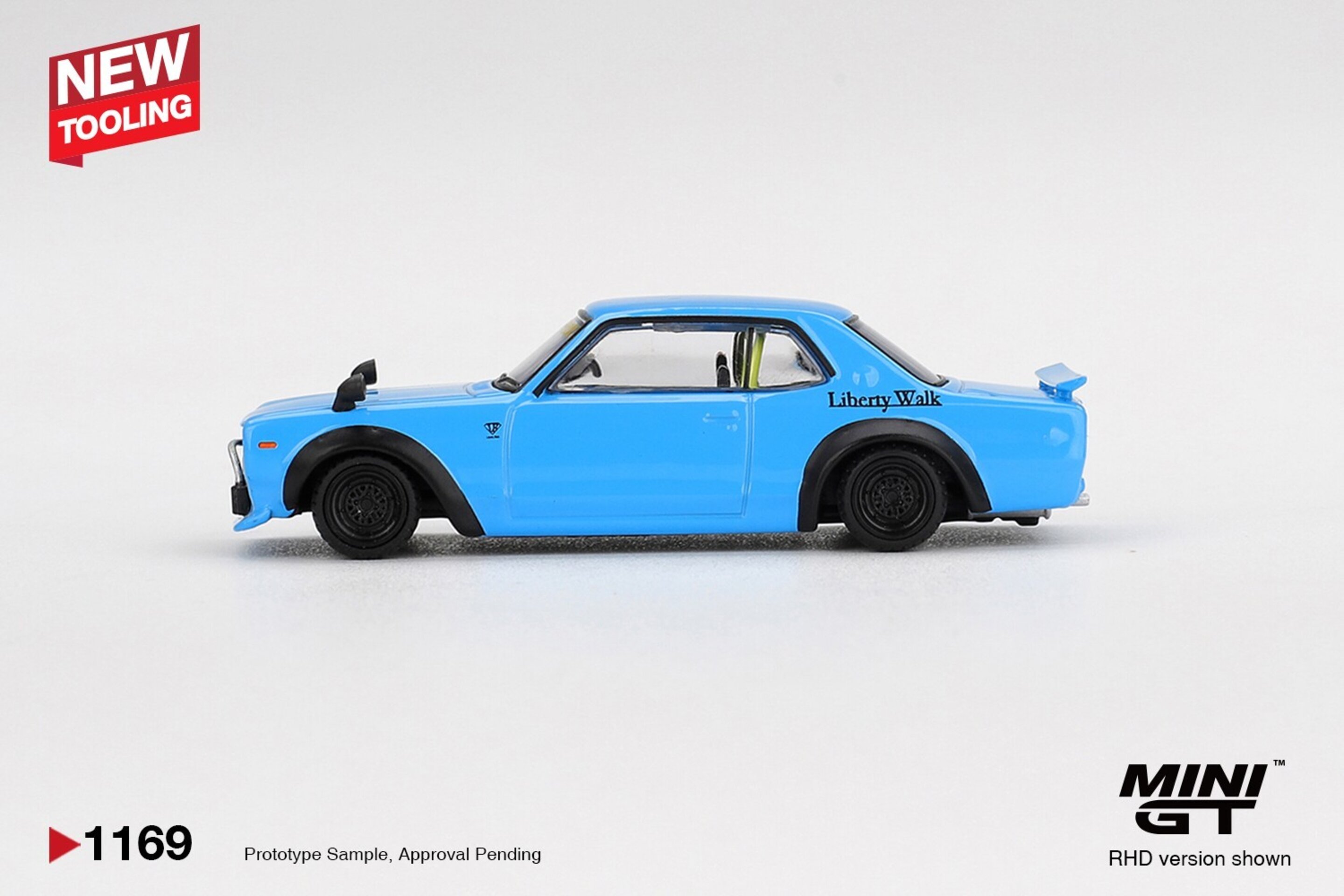 (PRE VENTA) MINI GT 1:64 NISSAN HAKOSUKA BABY BLUE NISSAN LB★WORKS HAKOSUKA 2015 - 3