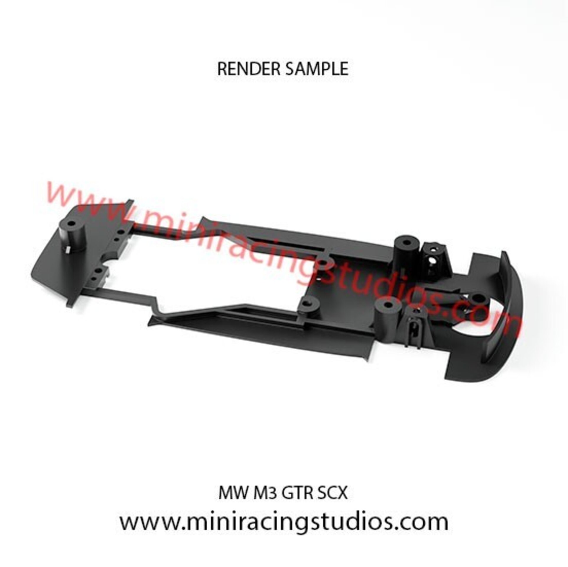 Chasis 3D para el BMW M3 GTR SCALEXTRIC / SCX compatible con Slot.it - 3