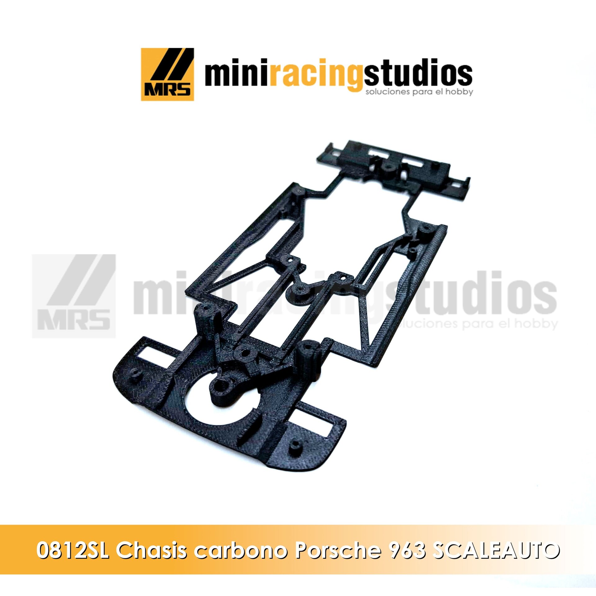 Chasis 3D  Porsche 963 de SCALEAUTO Bicomponente compatible con Slot.it / Rt3 - 3