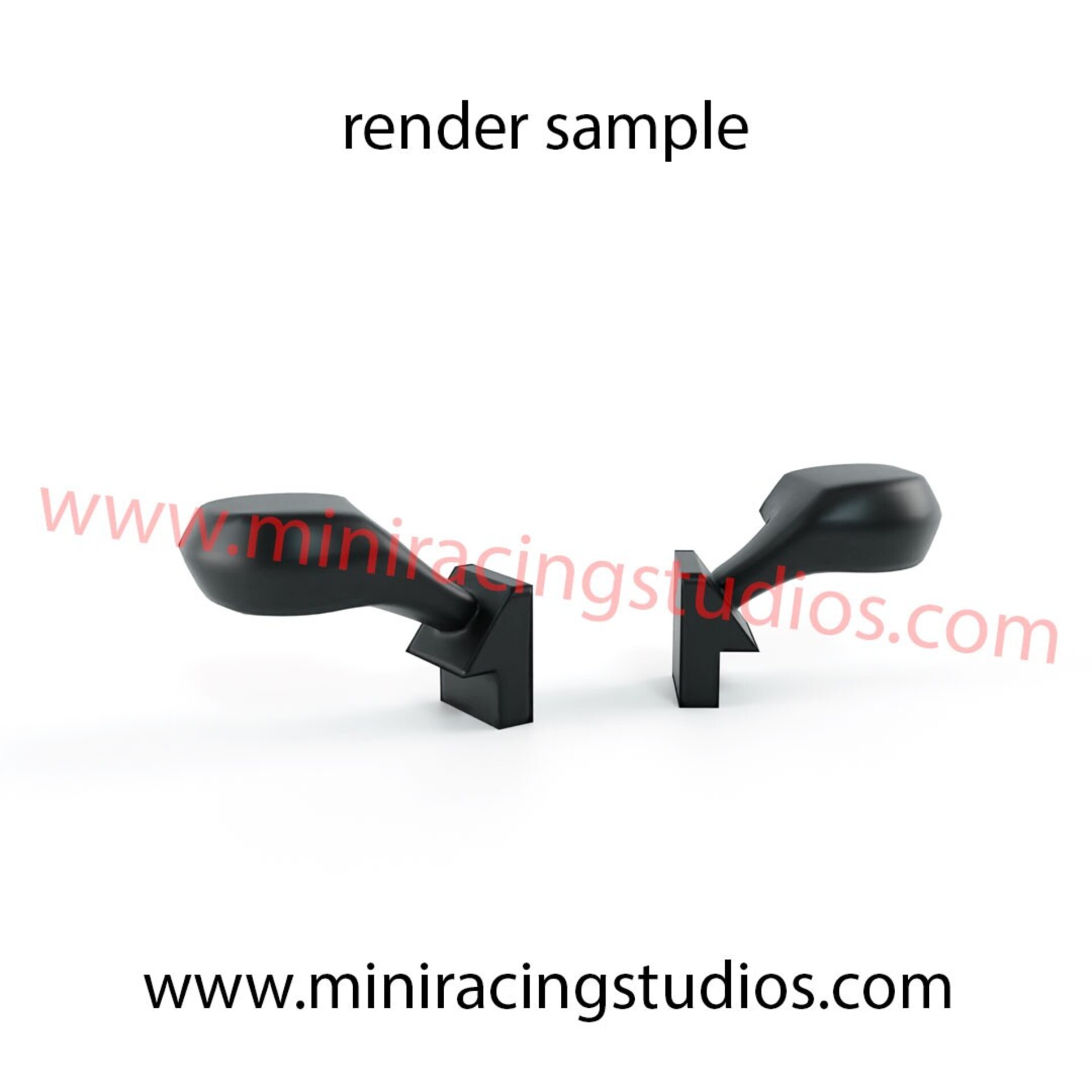 Retrovisores 3D AUDI RS5  DTM SCX / SCALEXTRIC - Flexible o Plástico - 5