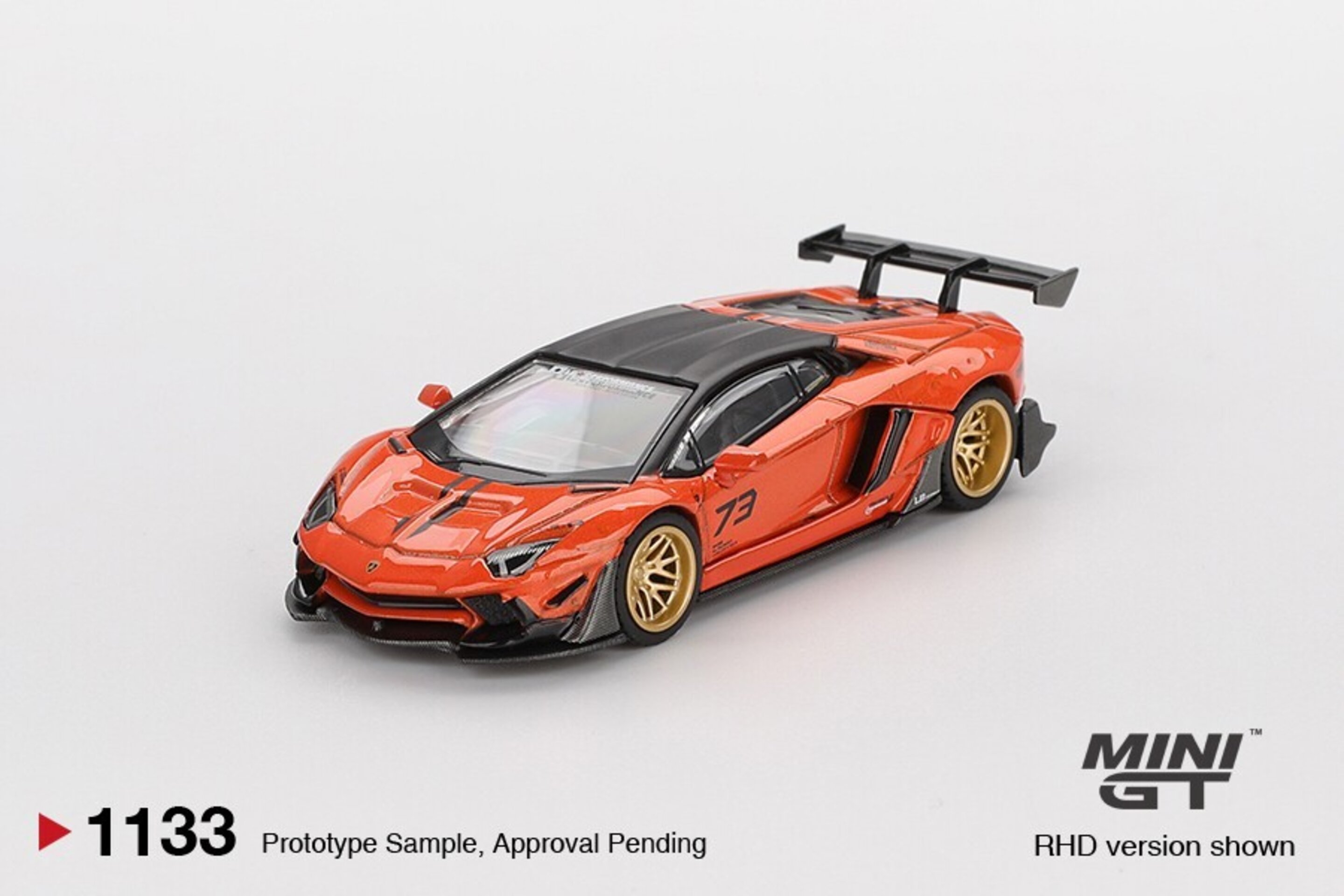 (PRE VENTA) Mini GT 1:64 Lamborghini Aventador LB-Works Limited Edition Orange - 4