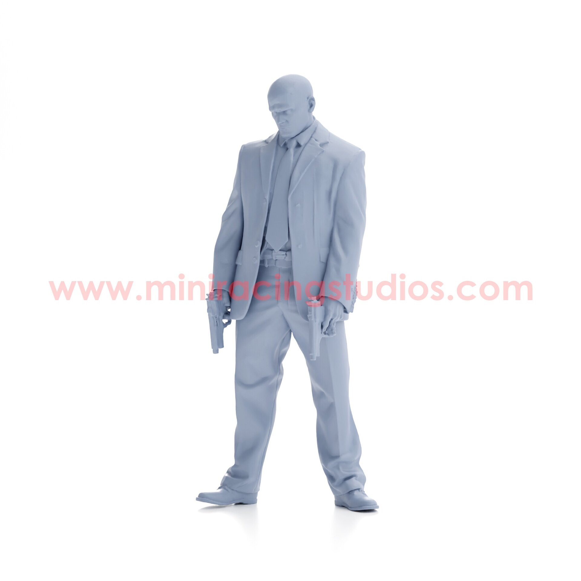 Figura Frank Martin 2 Transporter 1/64 en Resina sin Pintar | MiniRacing64 - 3