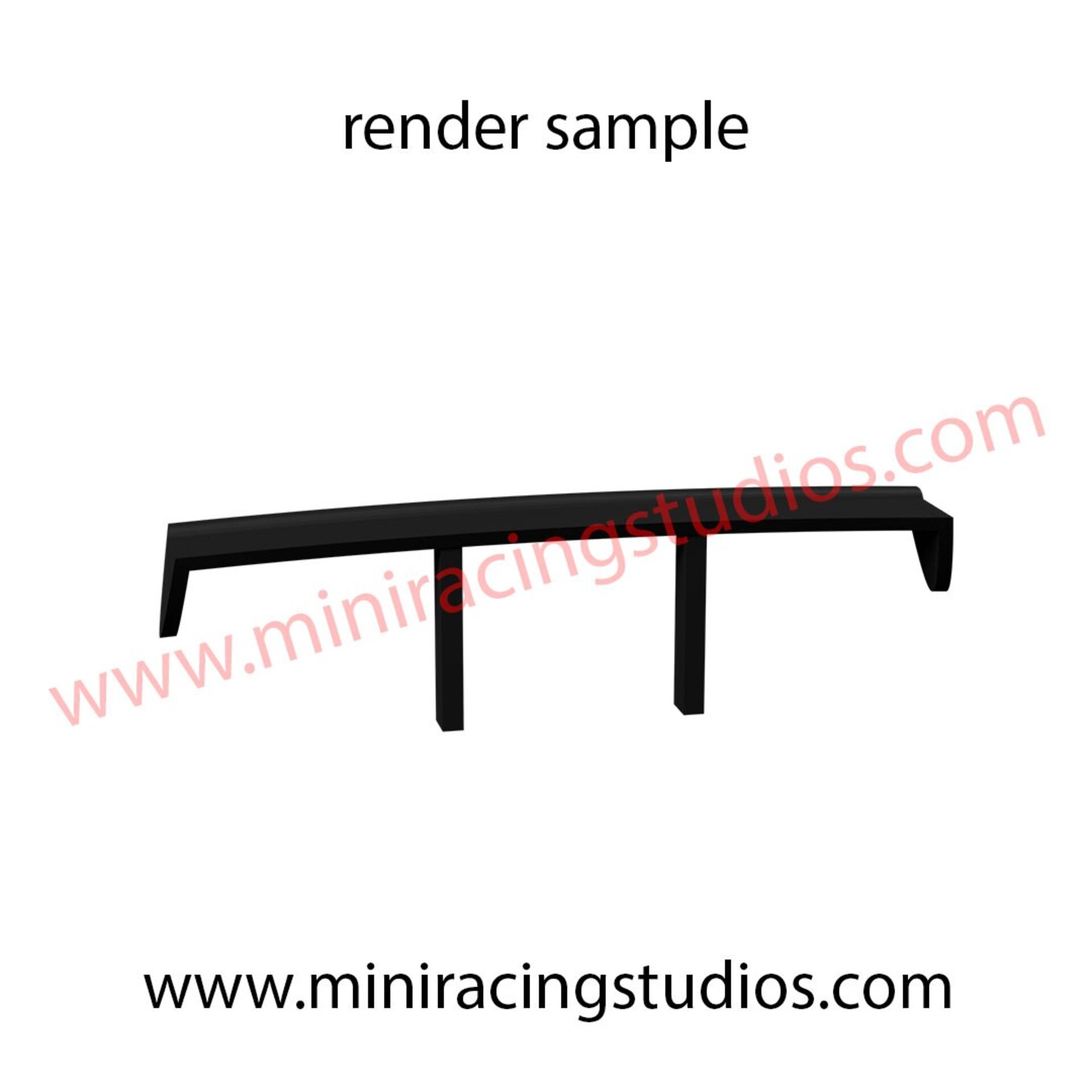 Alerón 3D para Seat León MK1 de Scalextric/SCX – MiniRacingStudios - 3