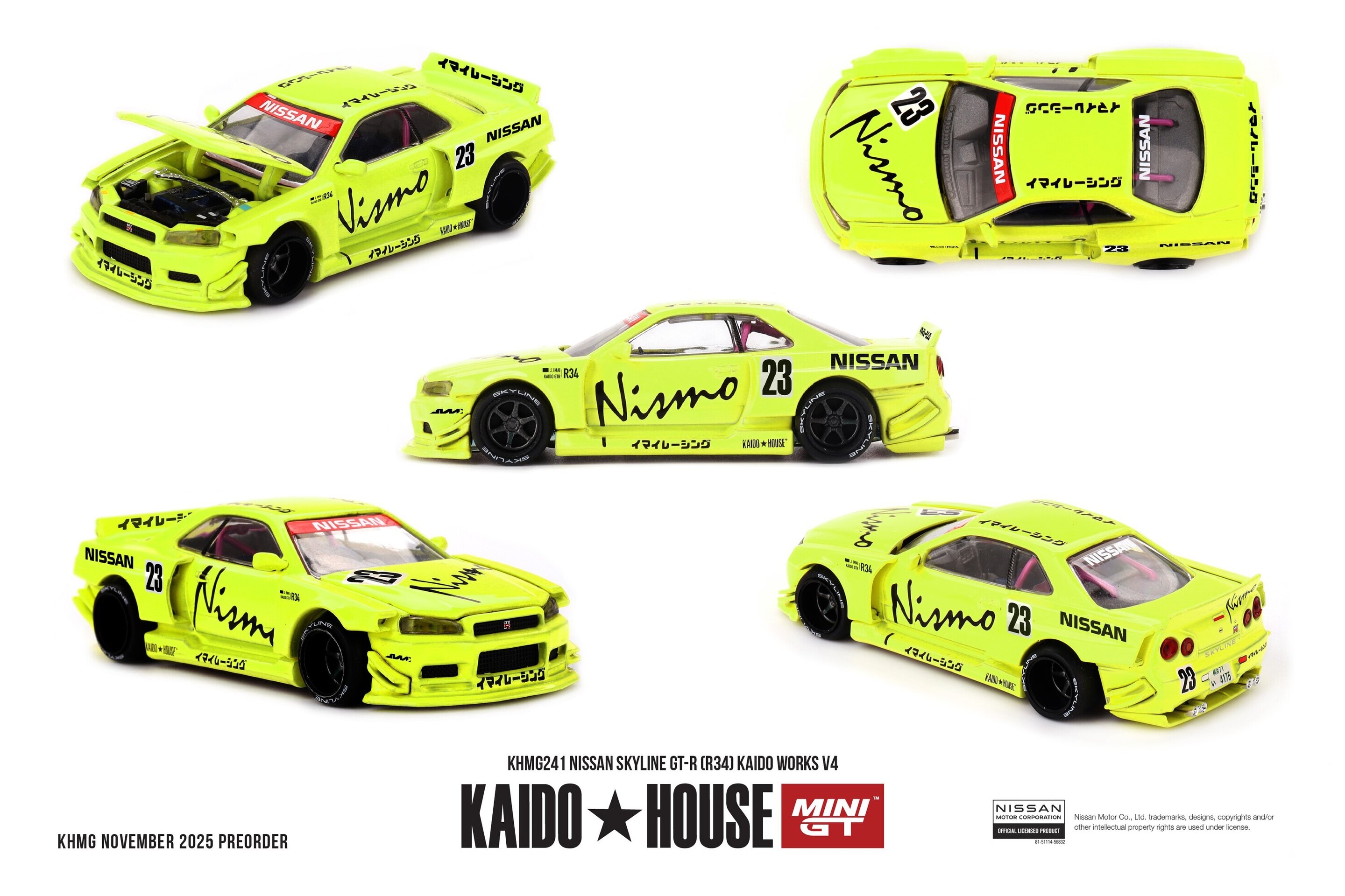 (PRE VENTA) 1:64 NISSAN SKYLINE GTR (R34) KAIDO WORKS V4 1999  – Kaido House - 1
