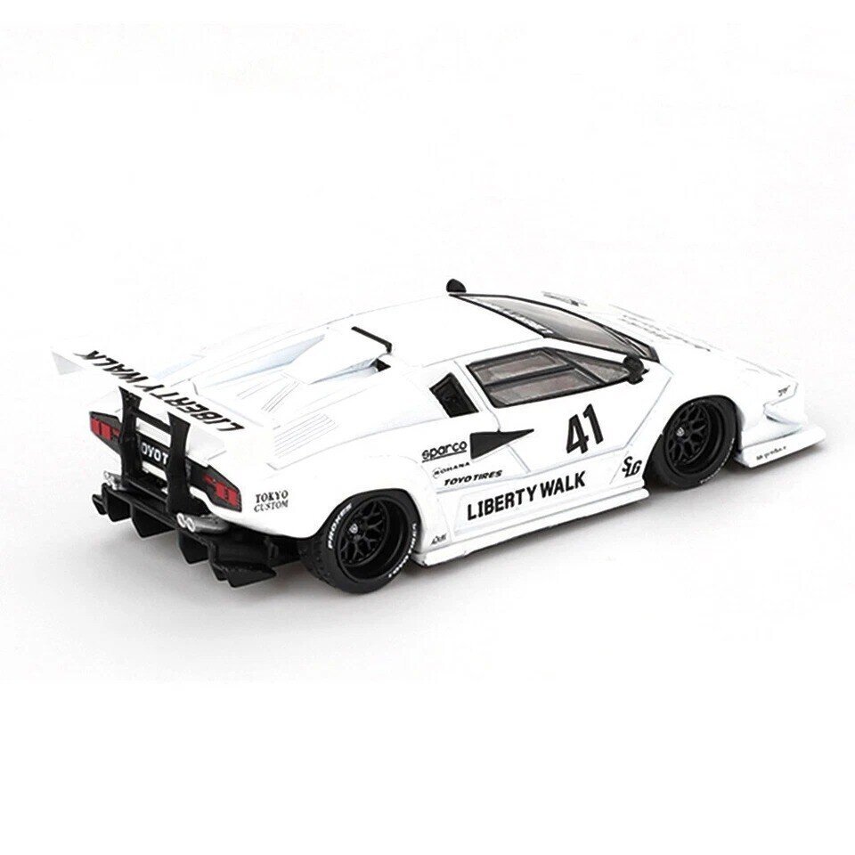 Mini GT 1:64 Lamborghini Countach LB-Works White Tokyo Auto Salon