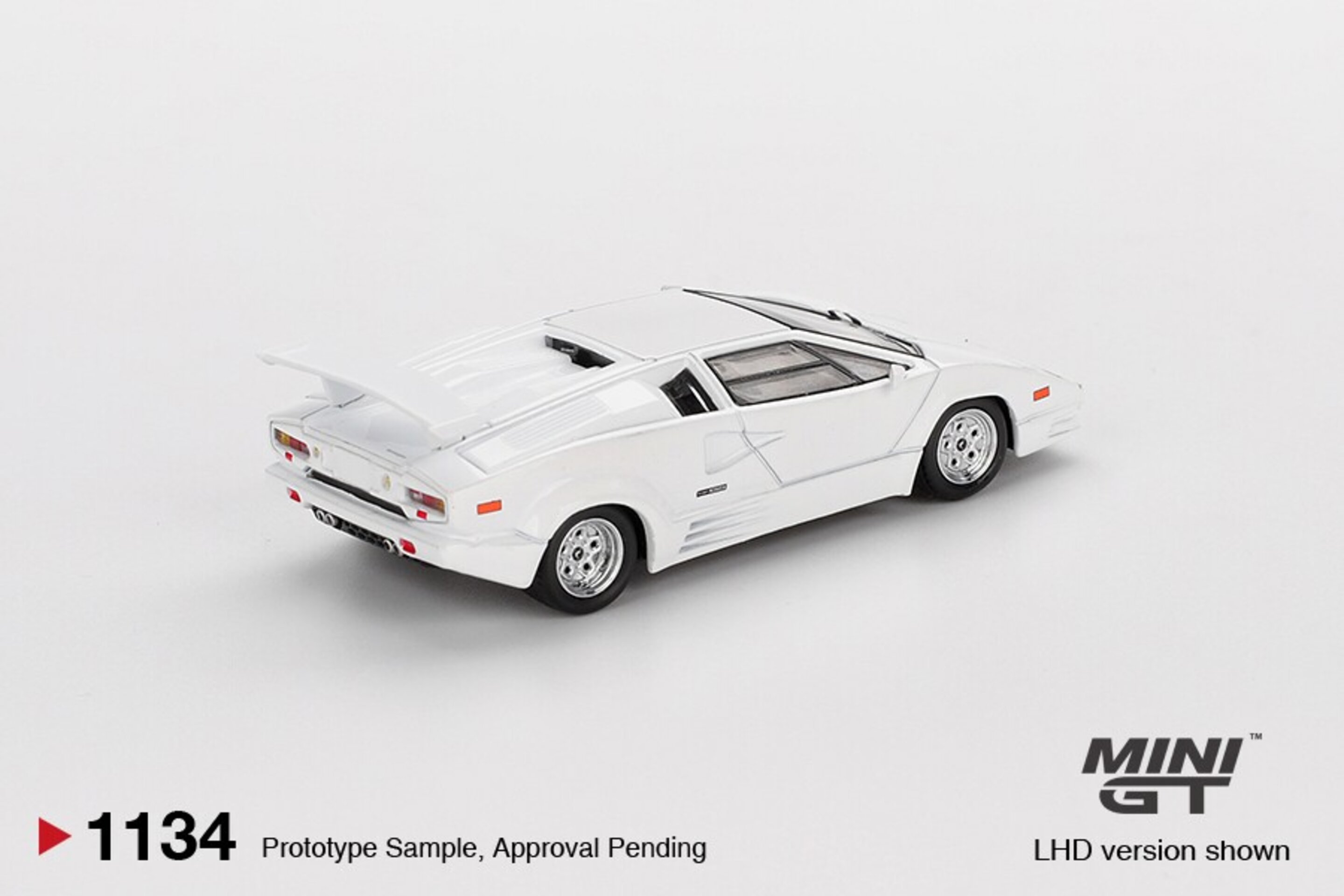 (PRE VENTA) Mini GT 1:64 LAMBORGHINI COUNTACH 25THANNIVERSARY WHITE 1989  - 3