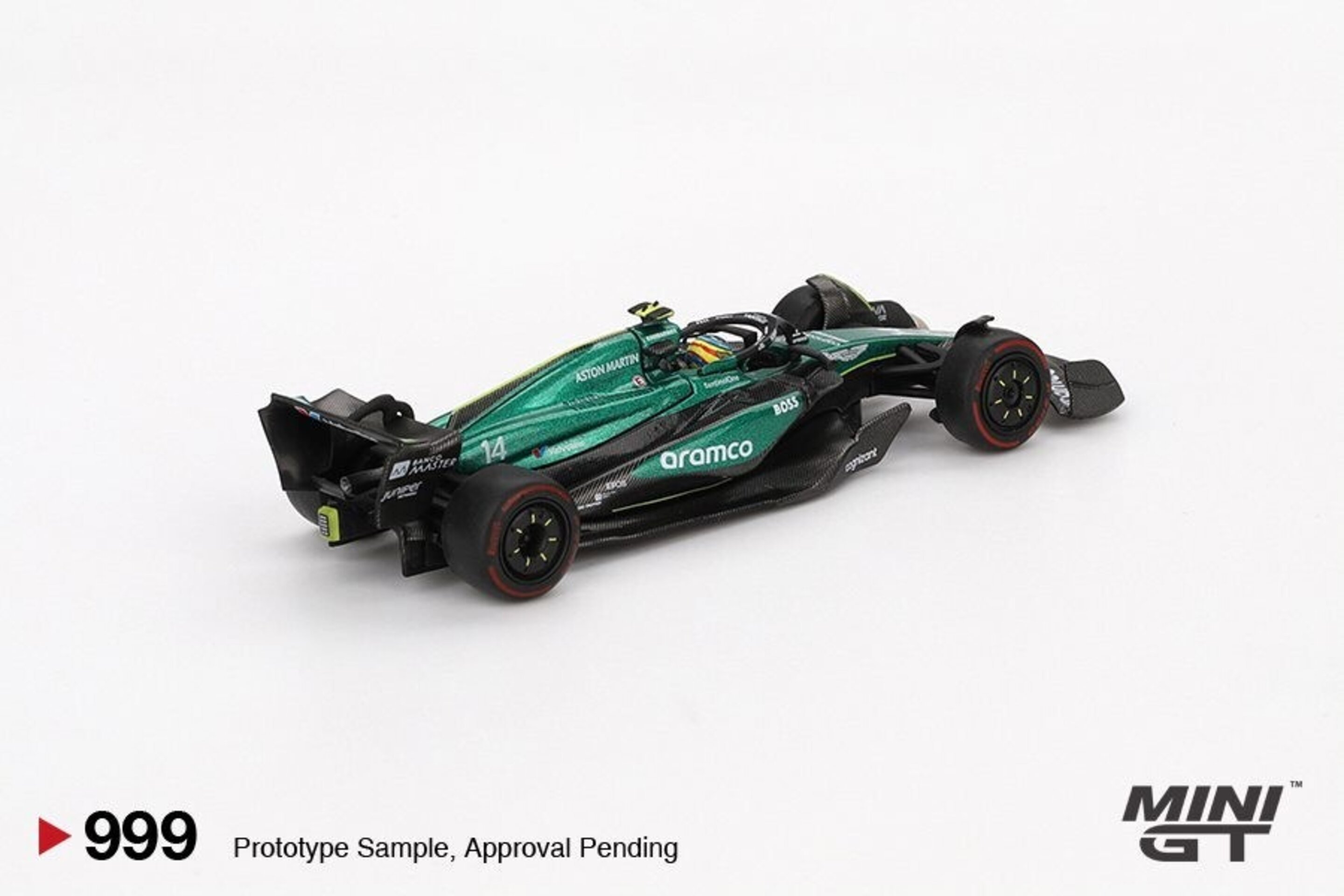 Aston Martin AMR24 #14 Fernando Alonso GP Bahréin 2024 Mini GT 1/64( PRE VENTA ) - 3
