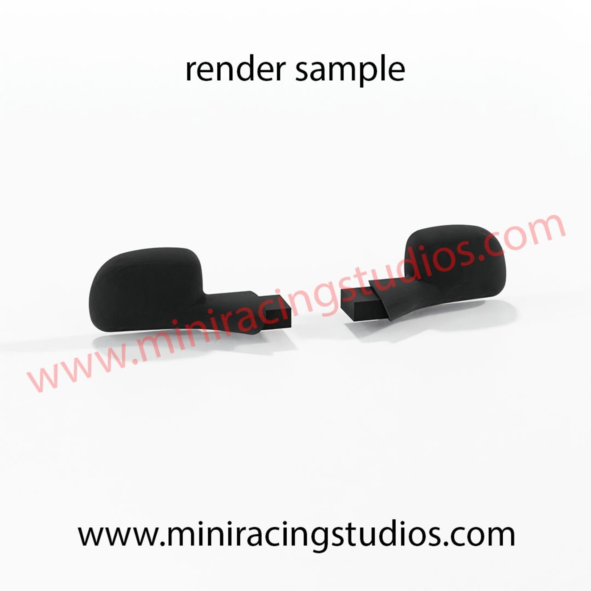 Retrovisores 3D Peugeot 406 Coupe/Silhouette  Flexible o Plástico - 2