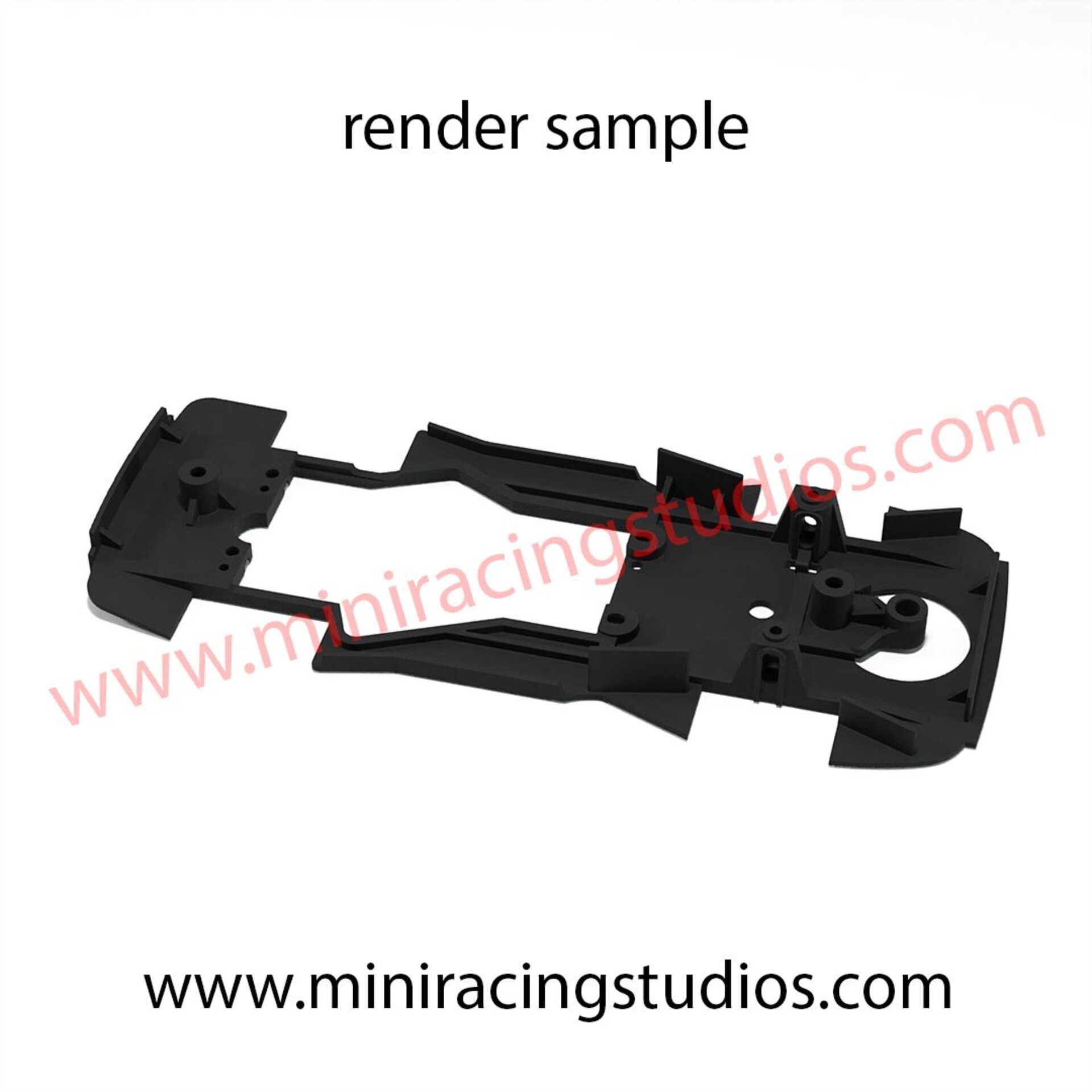 Chasis 3D para el Mercedes CLK GTR de NINCO compatible con Slot.it - 3