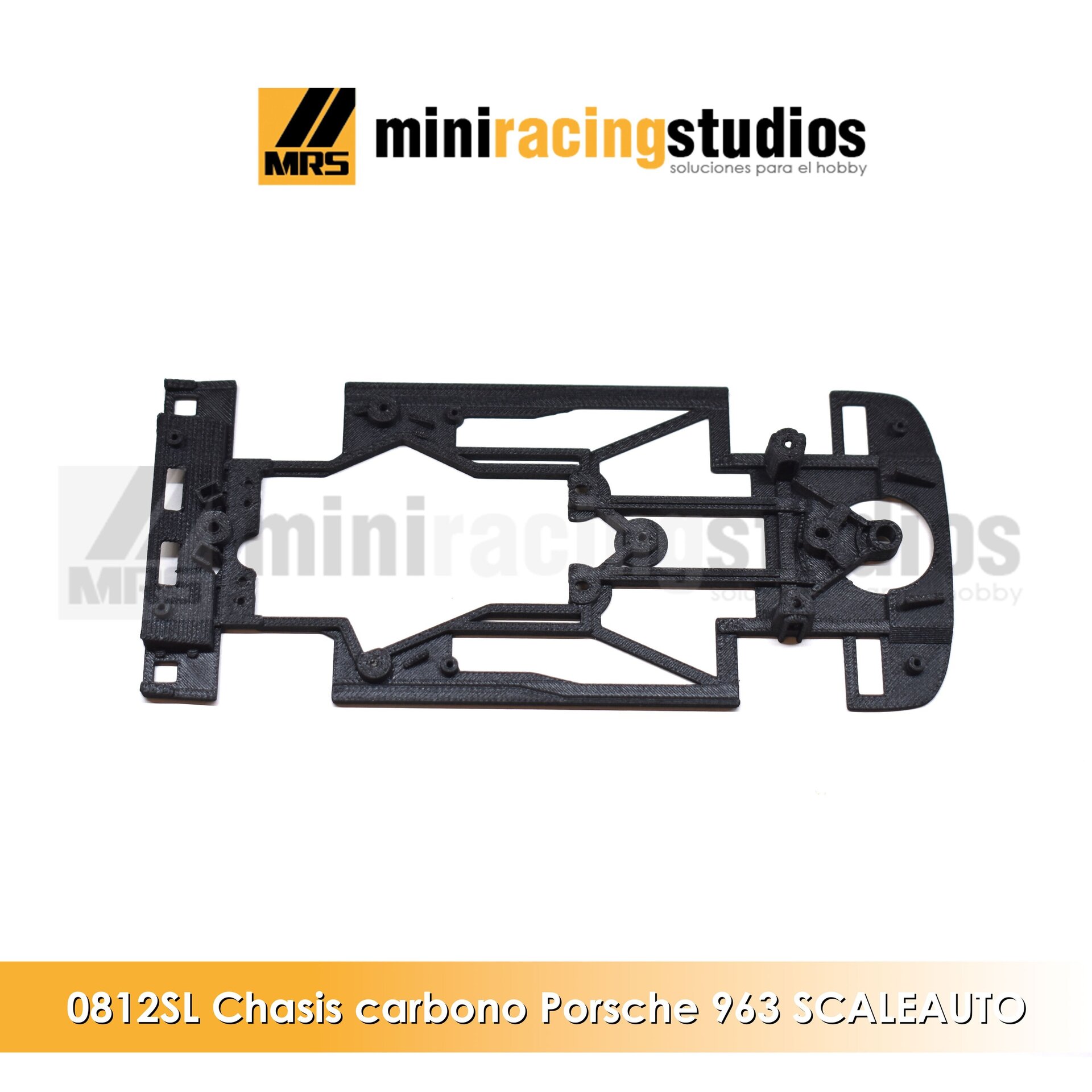 Chasis 3D  Porsche 963 de SCALEAUTO Bicomponente compatible con Slot.it / Rt3 - 2