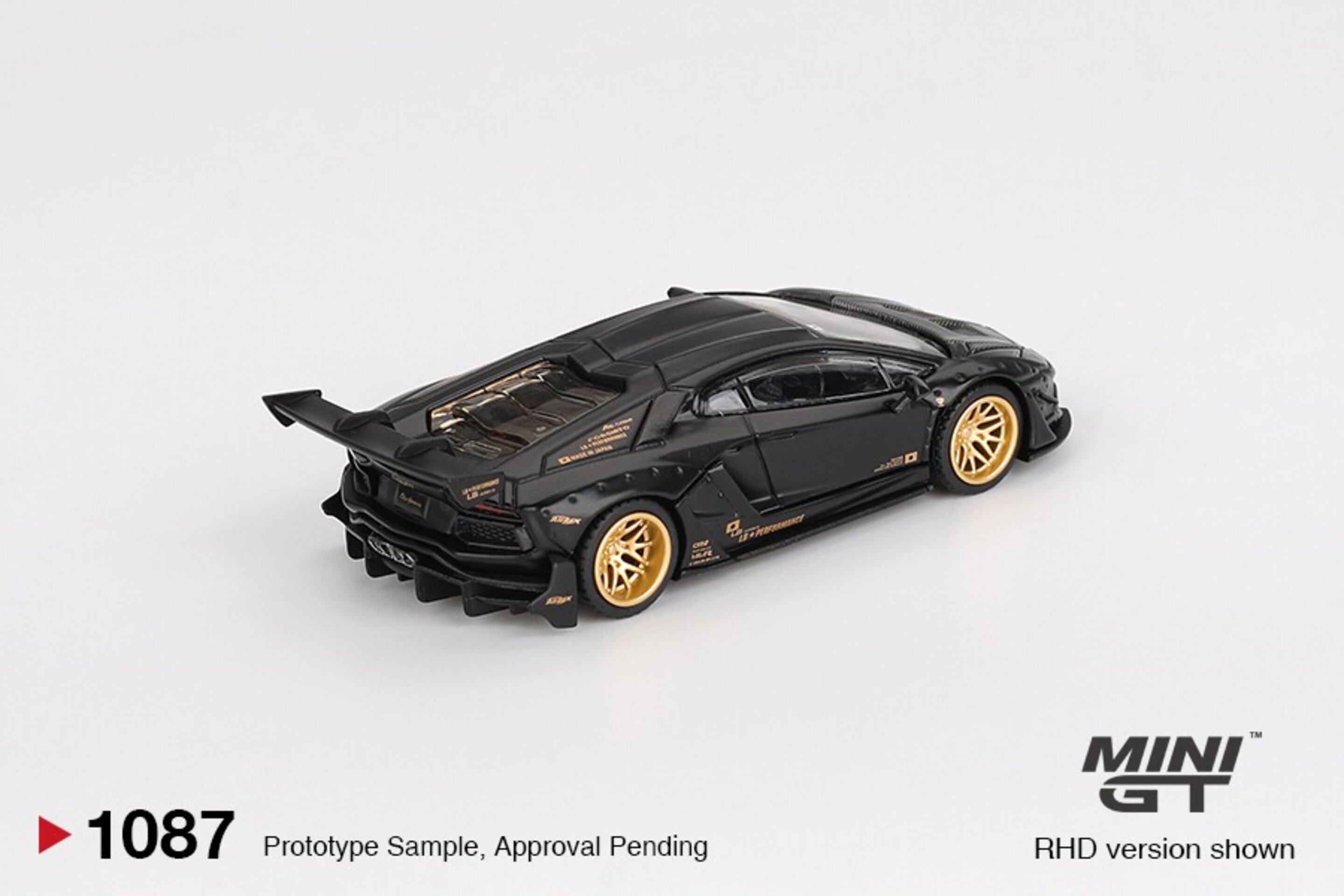 (PRE VENTA) Mini GT 1:64 Lamborghini Aventador LB-Works Limited Edition Black - 2