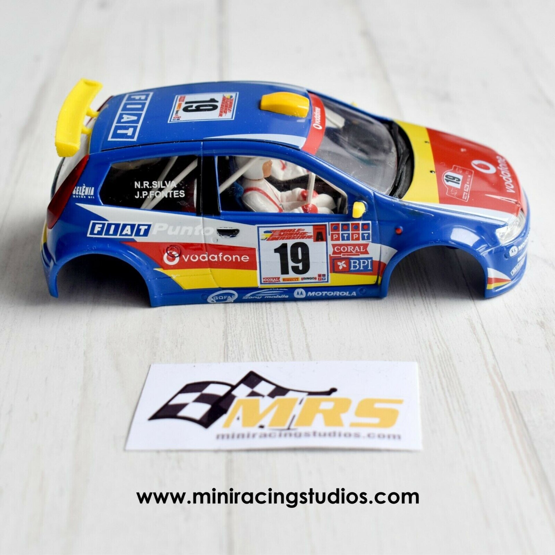 Alerón 3D  Fiat Punto JWRC NINCO  Flexible o Plástico - 3