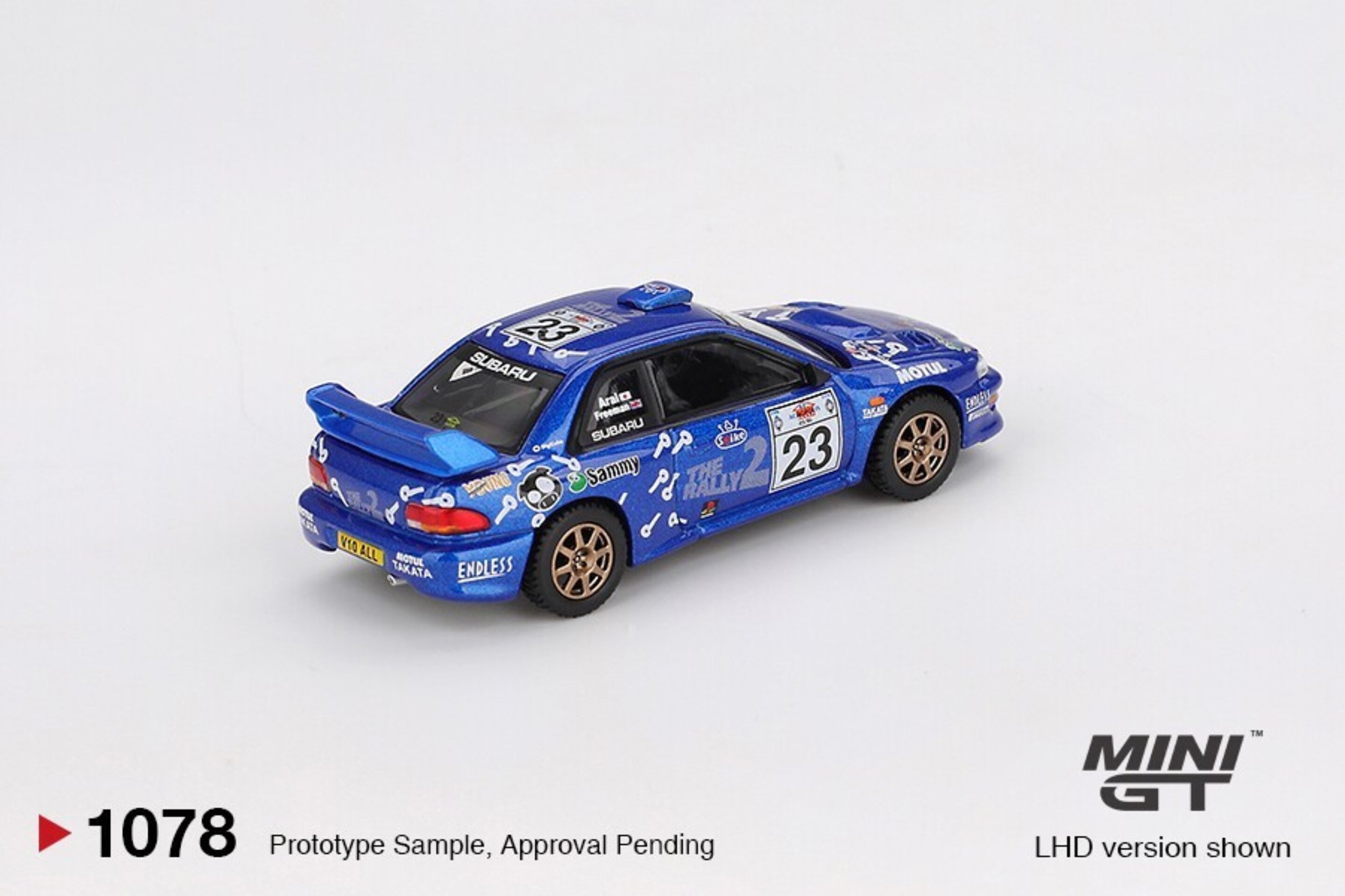 (PRE VENTA) Subaru Impreza WRC99 Acropolis Rally 2000 #23 – Mini GT 1:64 - 4