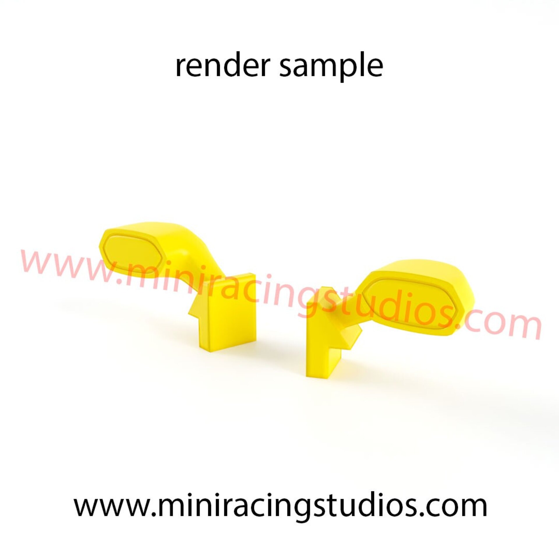 Retrovisores 3D AUDI RS5  DTM SCX / SCALEXTRIC - Flexible o Plástico - 4