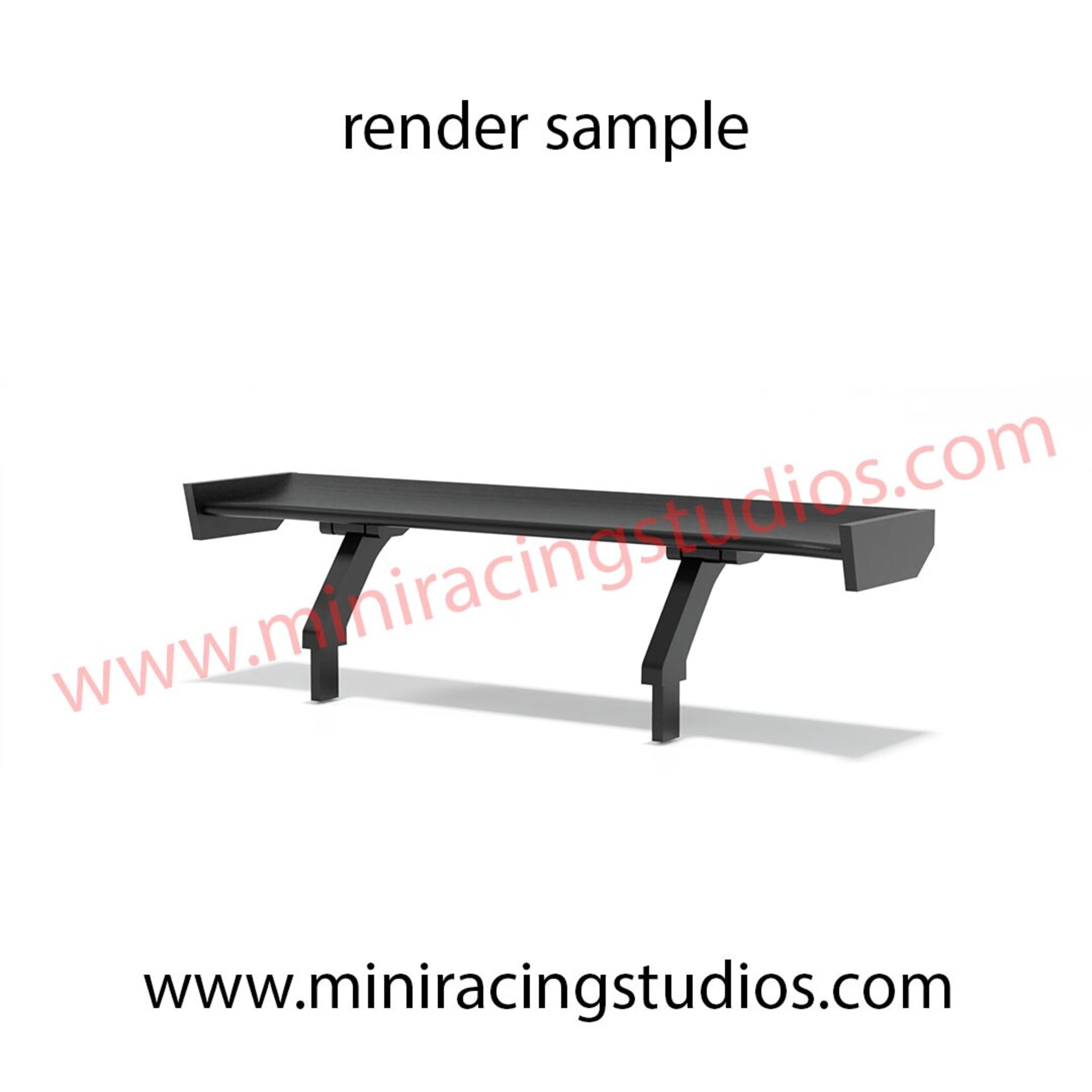 Set Alerón + Retros  para el HONDA NSX de Scaleauto (Flex o Bicomponente) - 2