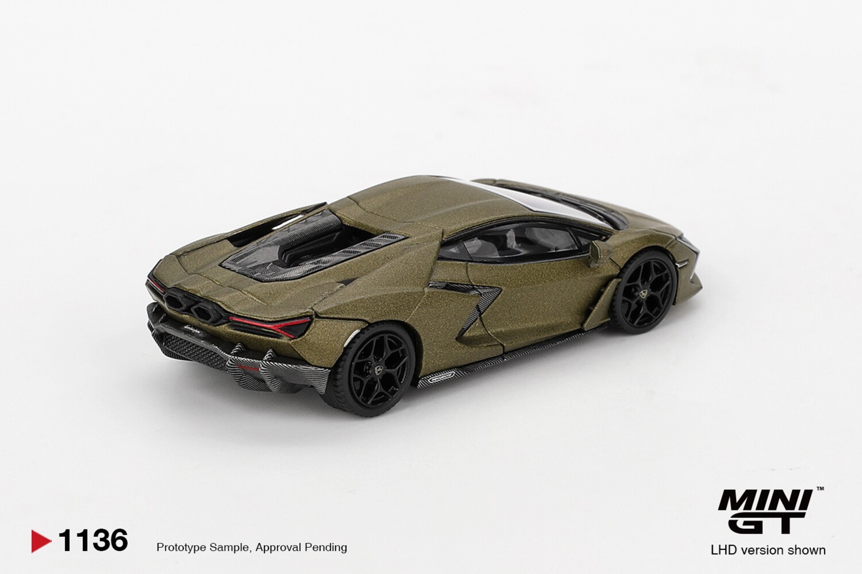 (PRE VENTA) 1:64 LAMBORGHINI REVUELTO VERDEGEA MATTE 2023 Mini GT - 4