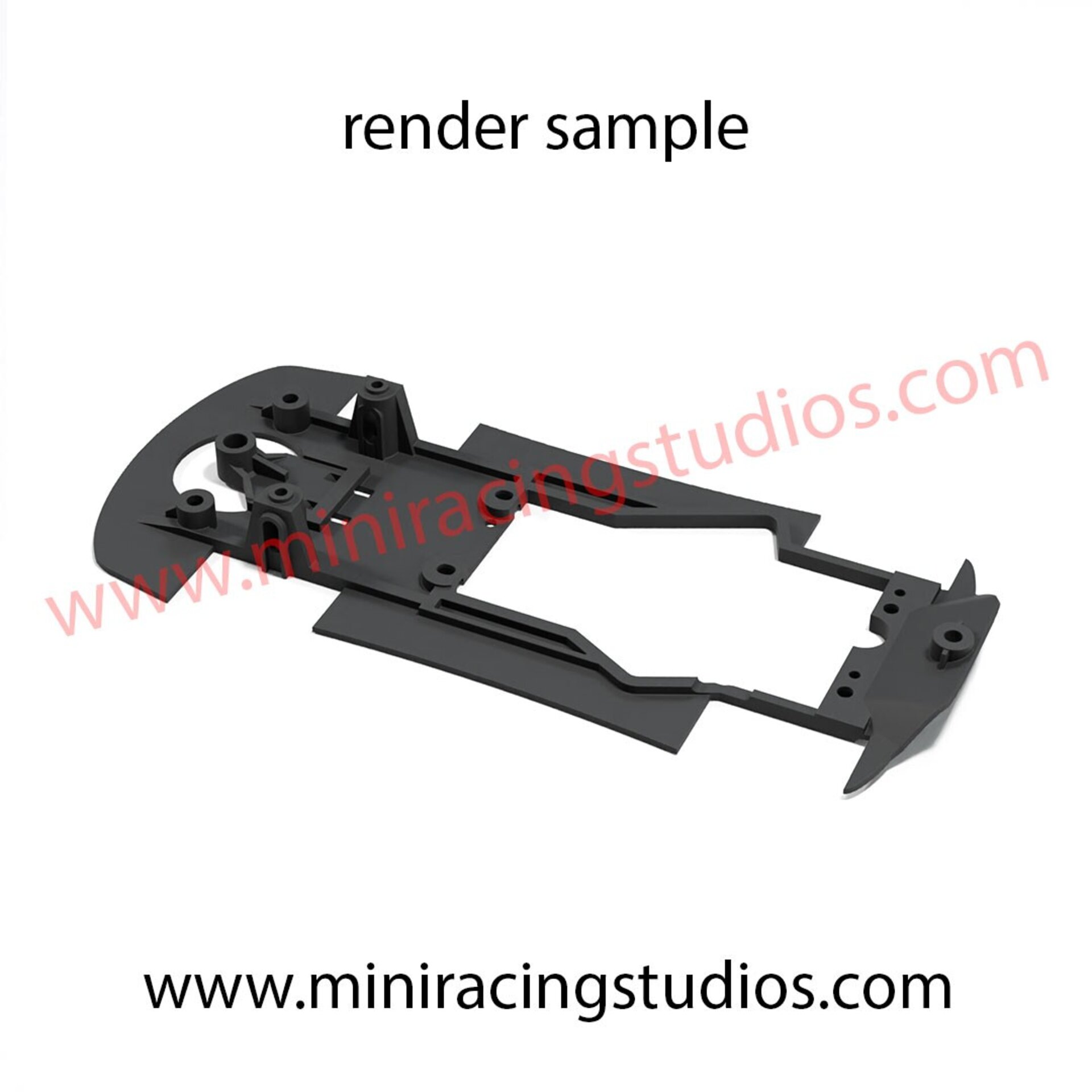 Chasis 3D para el Ferrari 360 GTC Modena de SCX compatible con soporte Slot.it - 3